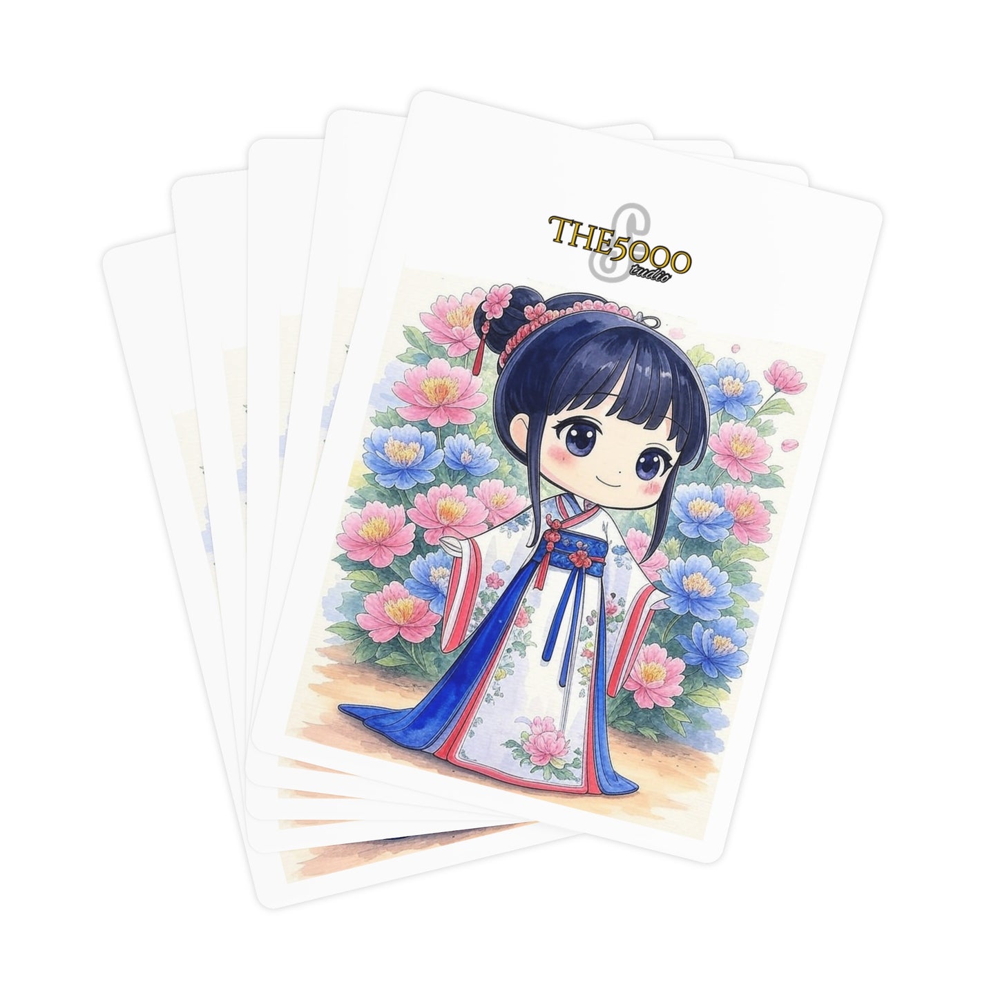 Charming Poker Card Set - Noblewoman of Tang, Gift for Gamers, Game Night Essentials, Card Table Decor, Unique Collectibles