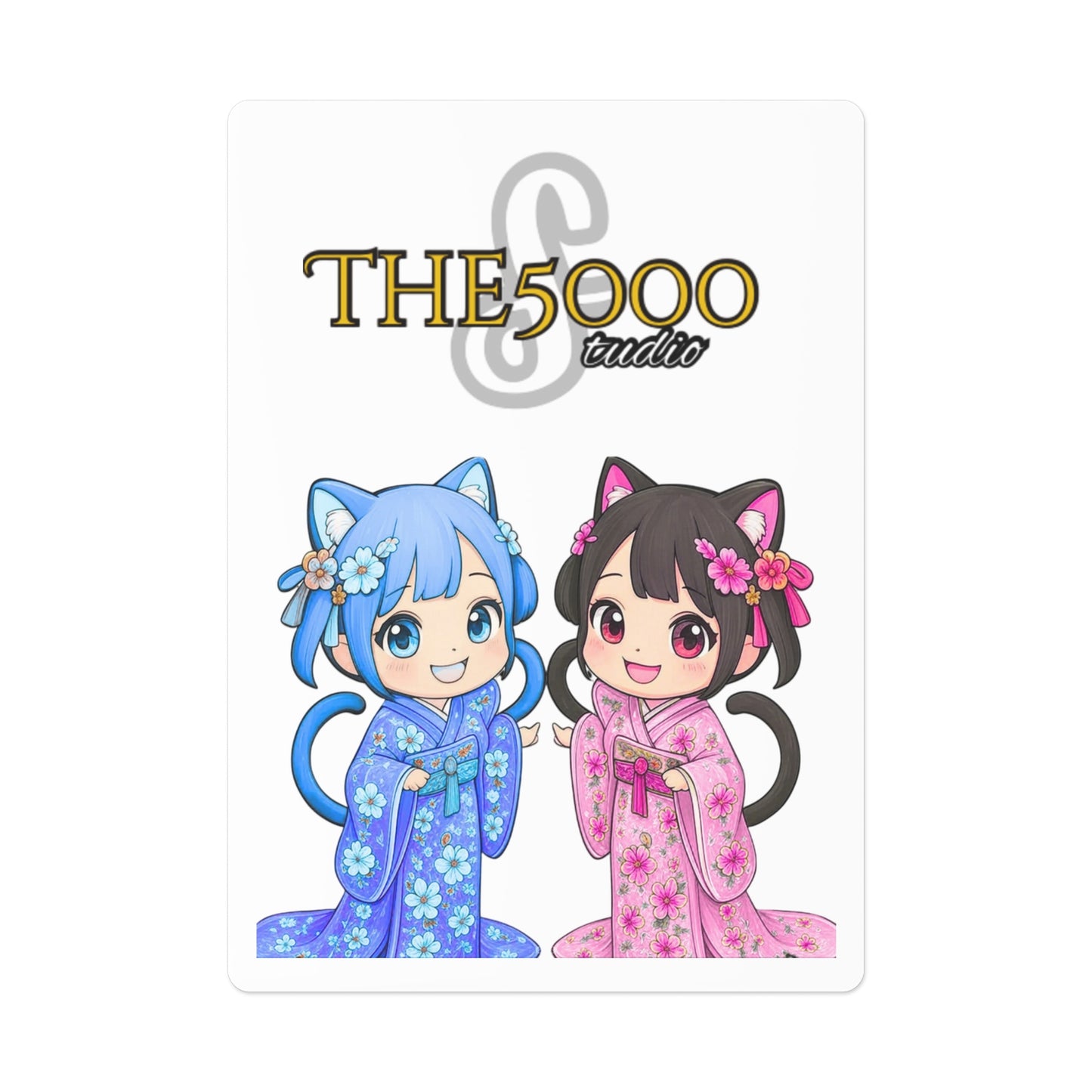Hana and Pinky in Tang Poker Cards Set - Enjoy Game Nights with Whimsical Style