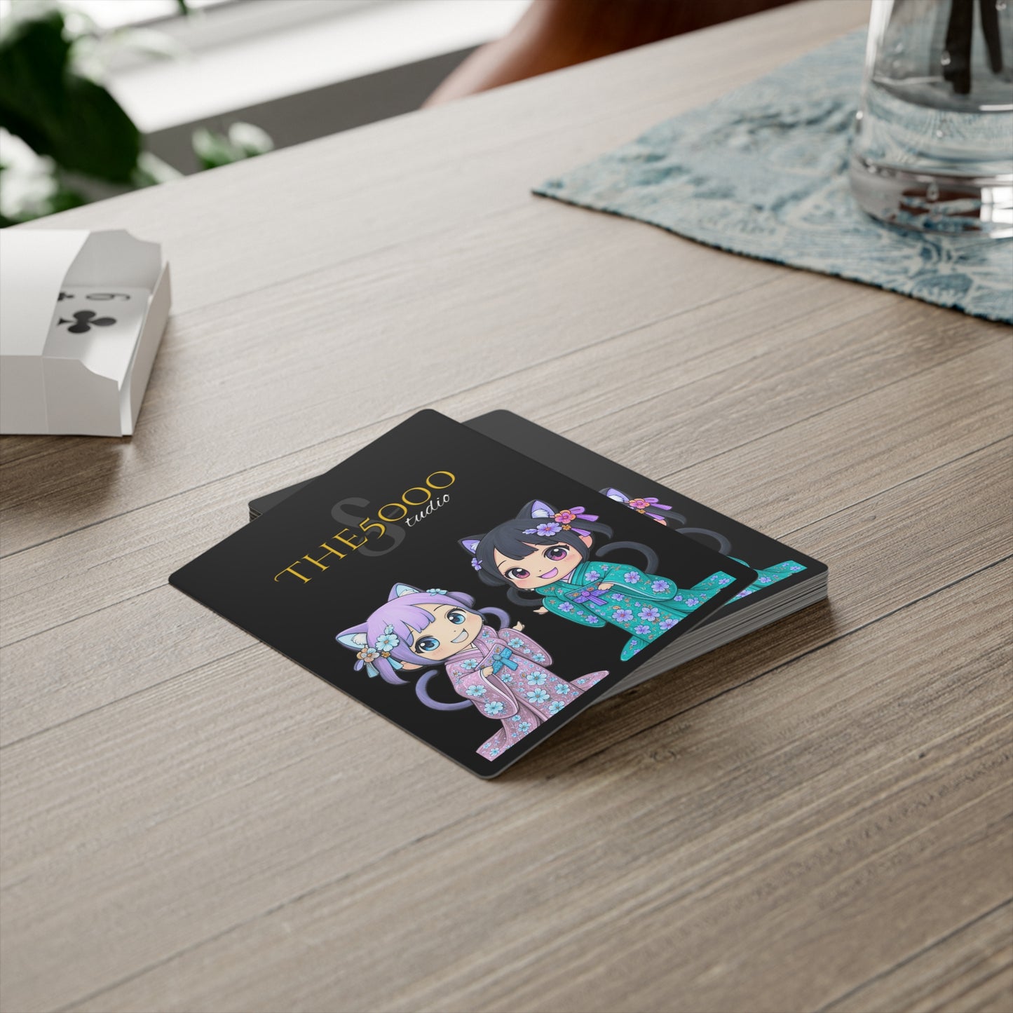 Kawaii and Dolly in Tang Poker Card Set with Ace of Spades - Fun & Unique Playing Cards for Game Night