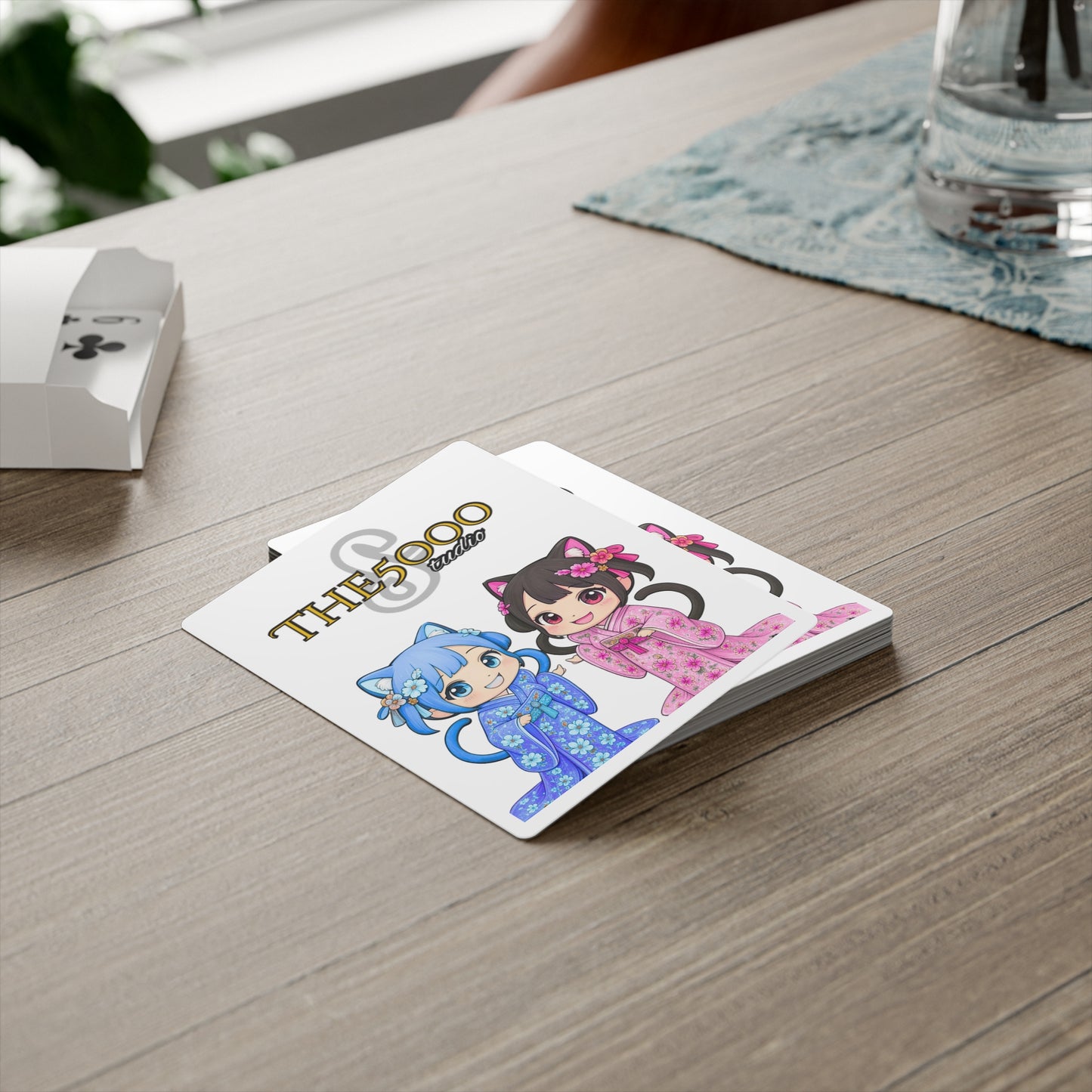 Hana and Pinky in Tang Poker Cards Set - Enjoy Game Nights with Whimsical Style