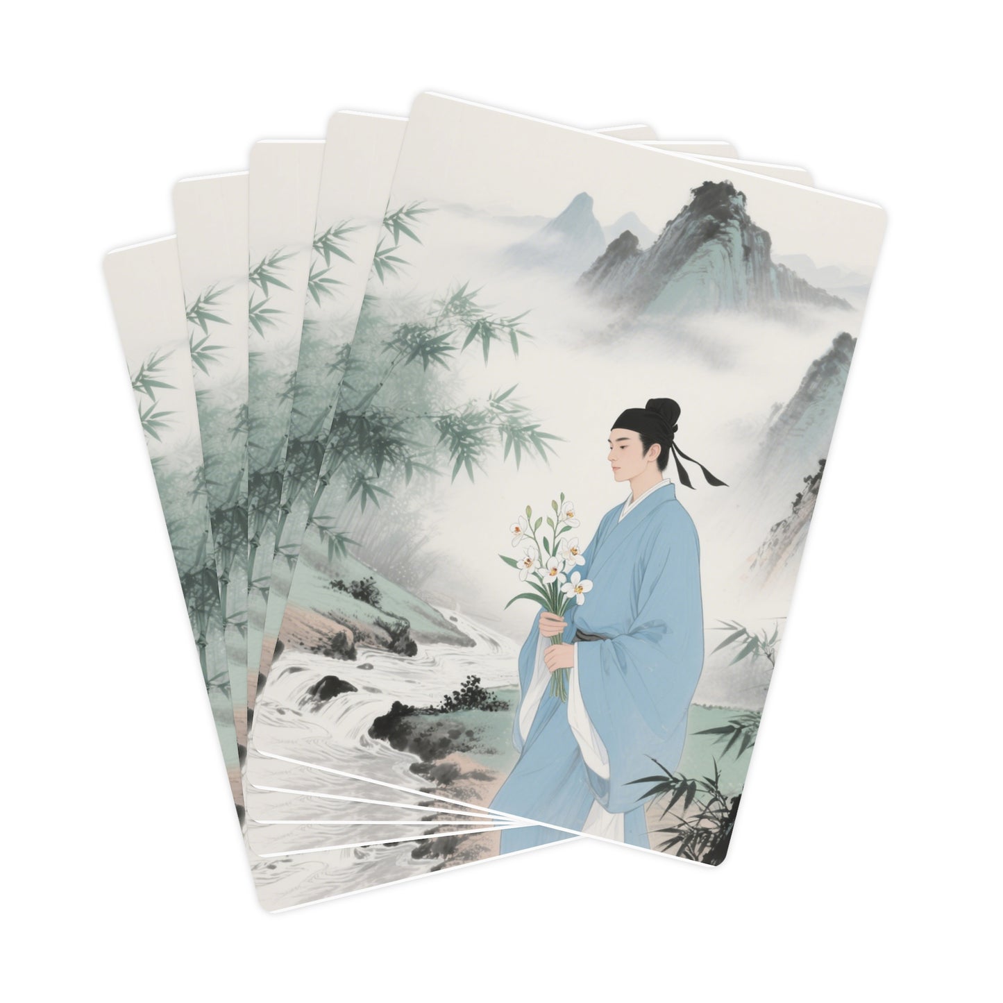 Spring Gentlemen Poker Cards with Artistic Designs, Unique Gift for Gamers, Poker Night Accessories, Collectible Card Set, Great for Celebrations