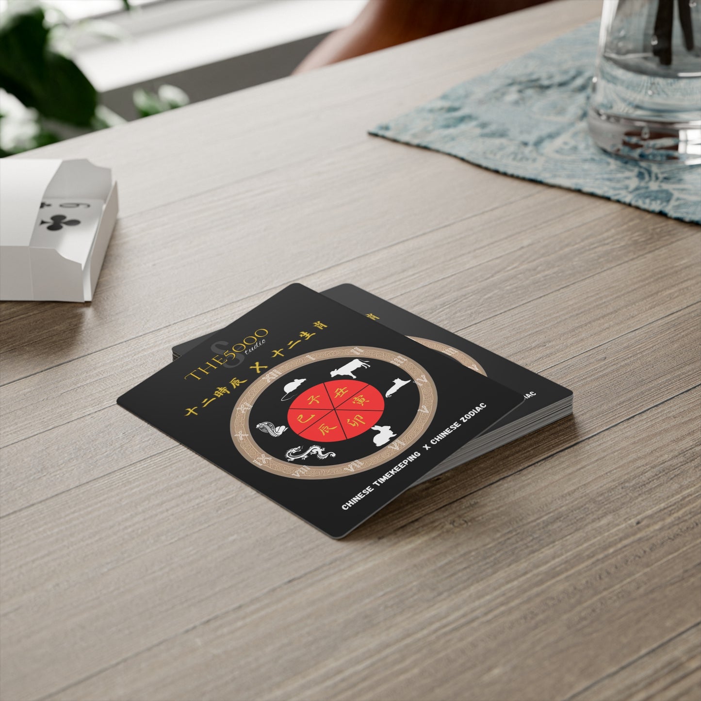 Elegant Poker Cards Set - Chinese Zodiac & Classic Design