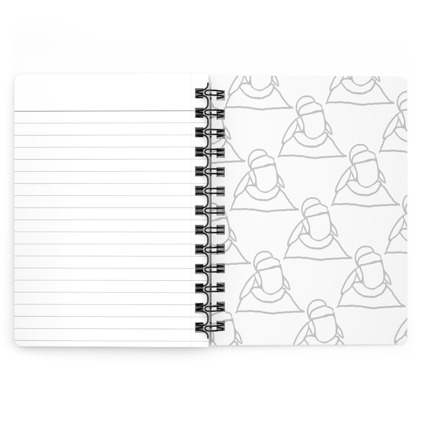 Spiral Bound Journal with Warrior Design - Perfect for Writing, Sketching, or Bullet Journaling