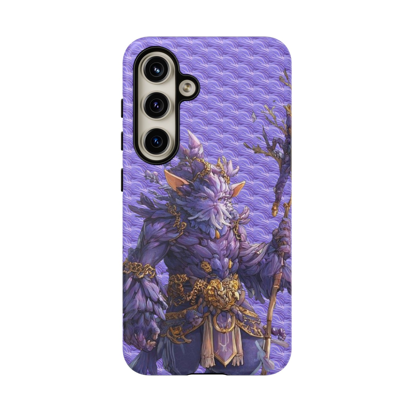 MOUMONS004 Purple Fantasy Warrior Phone Case – "Smoothie Waguizi" Art Protective Cover