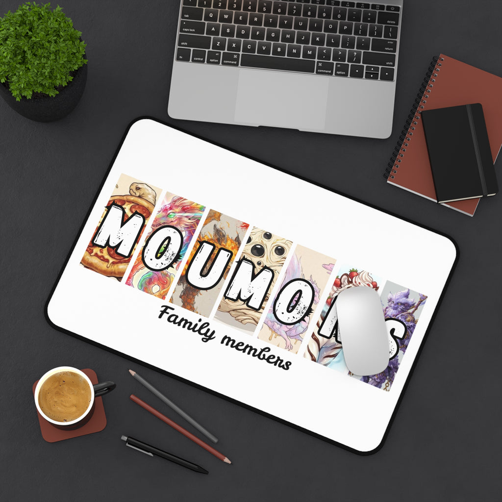 Moumoms Family Members Desk Mat