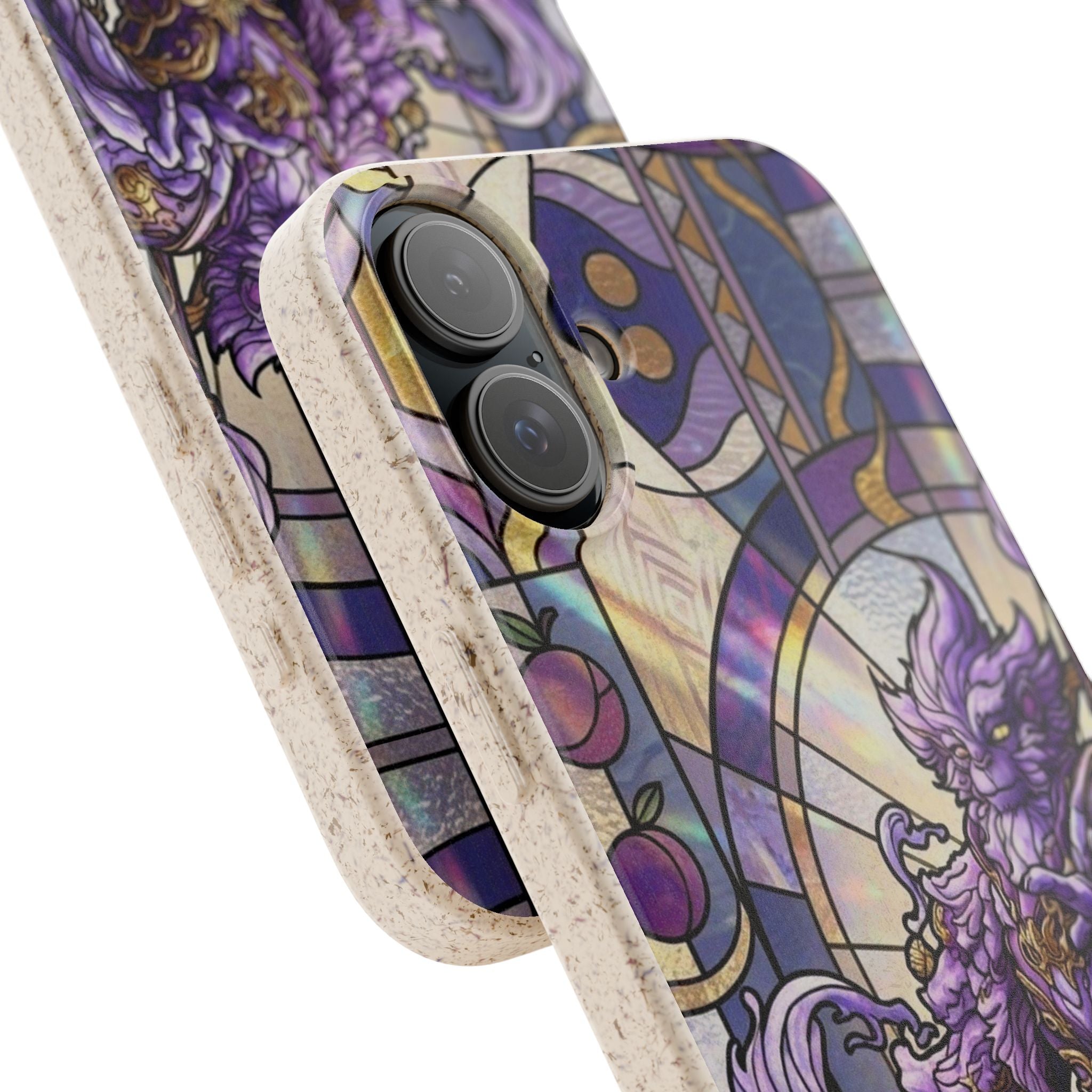 Special MOUMONS003 stained glass Biodegradable Phone Case