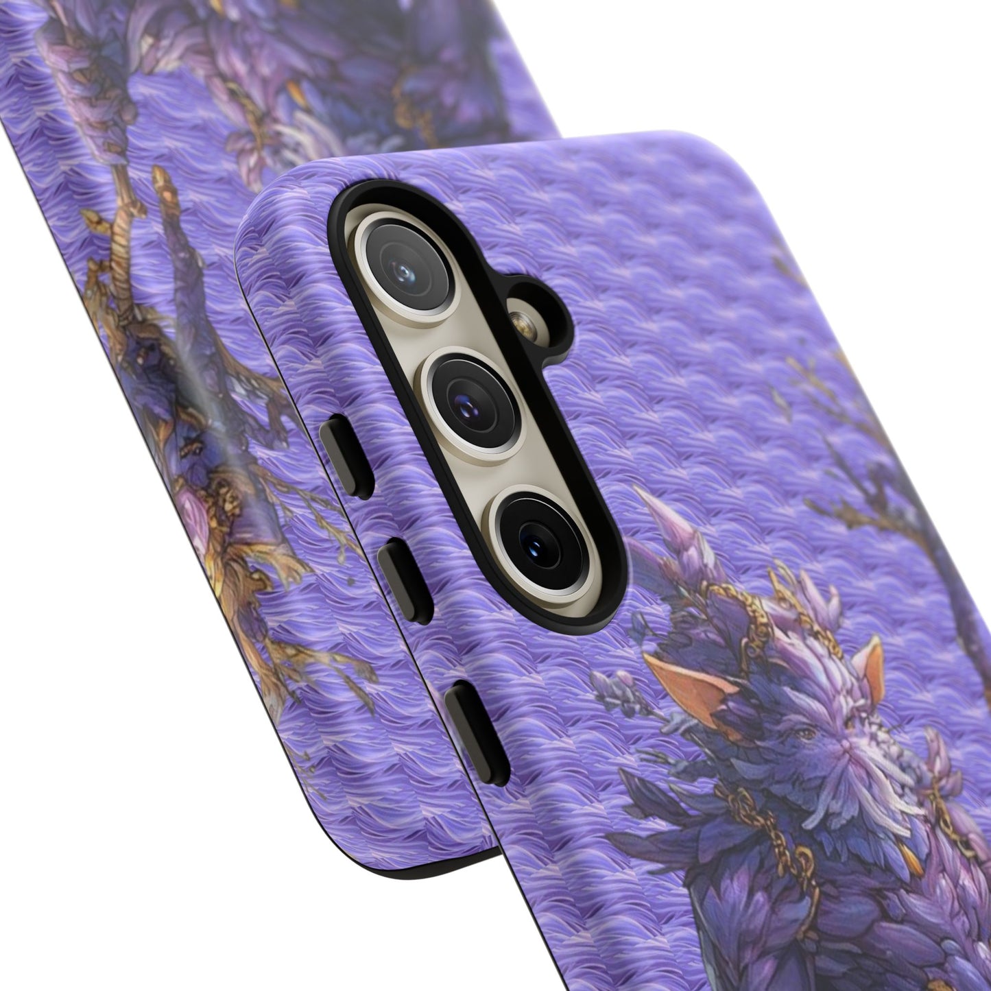 MOUMONS004 Purple Fantasy Warrior Phone Case – "Smoothie Waguizi" Art Protective Cover