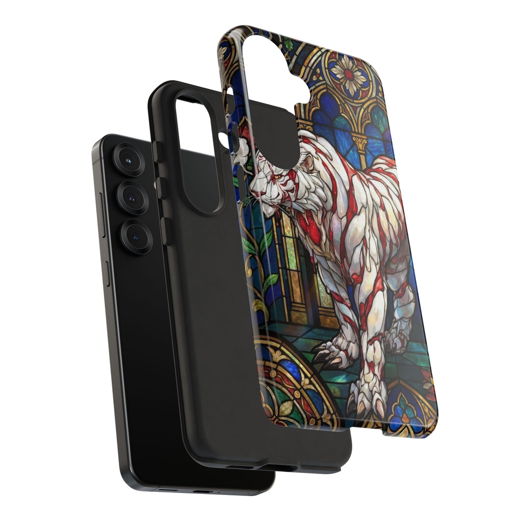 MOUMONS0011 special Stained Glass Phone Case — Protective Tough Case with Gothic Cathedral Design