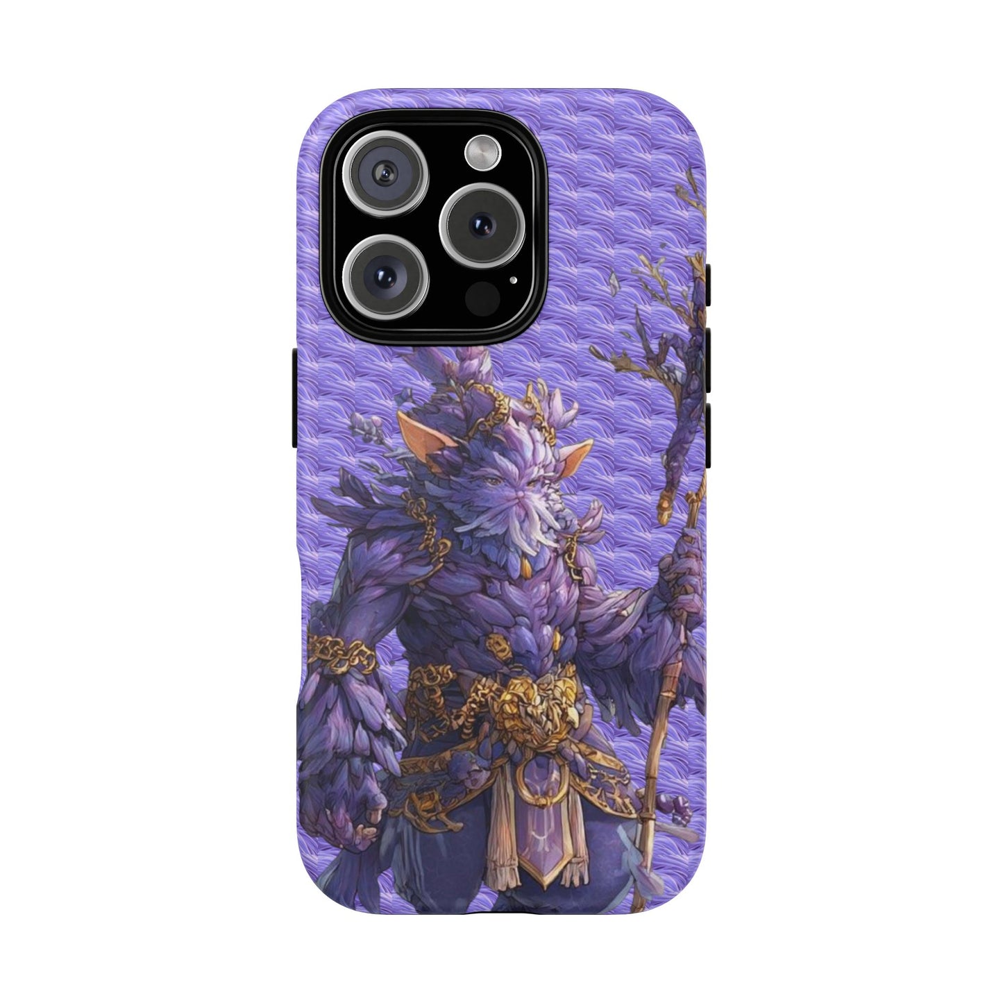 MOUMONS004 Purple Fantasy Warrior Phone Case – "Smoothie Waguizi" Art Protective Cover