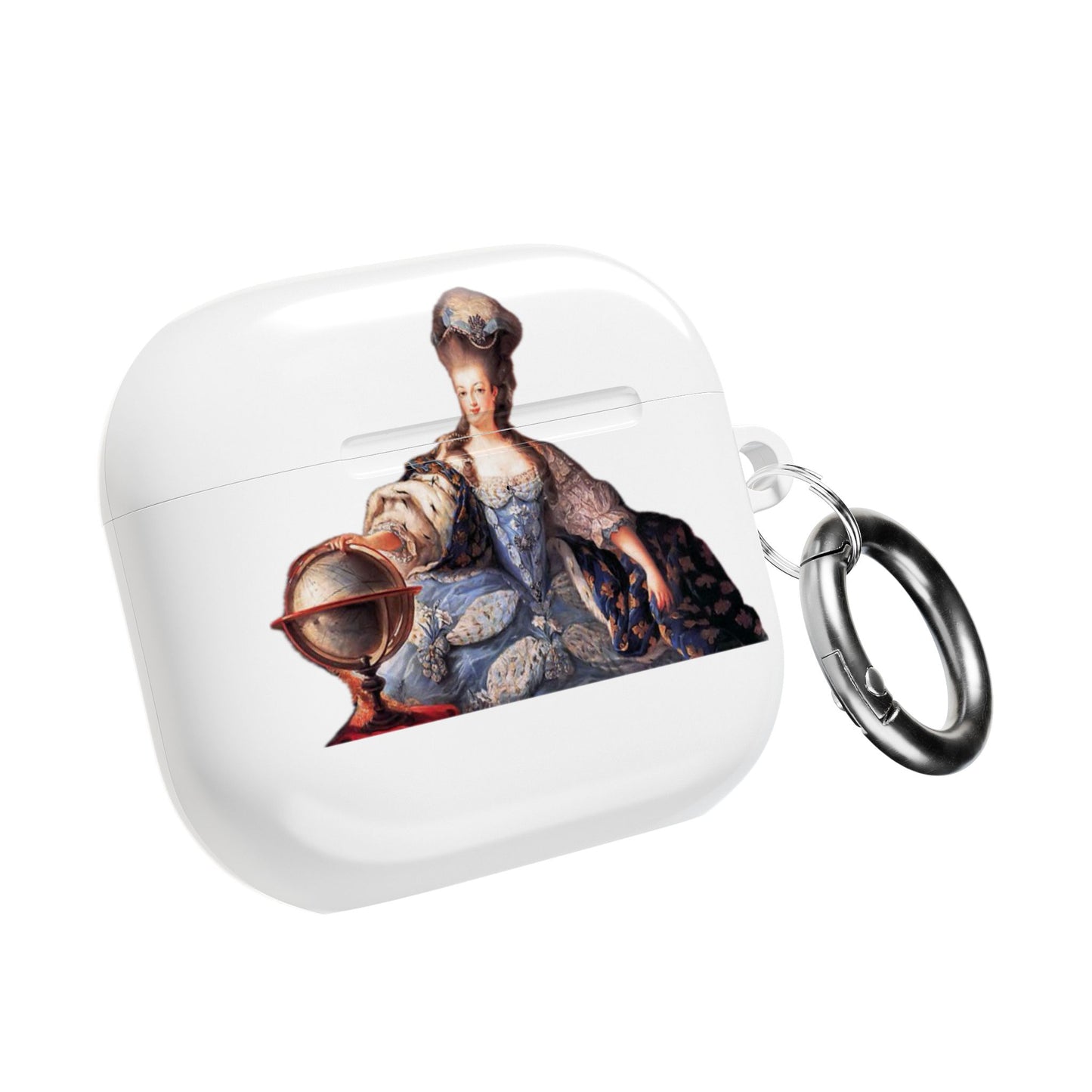AirPod Case — Vintage Royal Portrait & Imperial Crest Silicone Cover