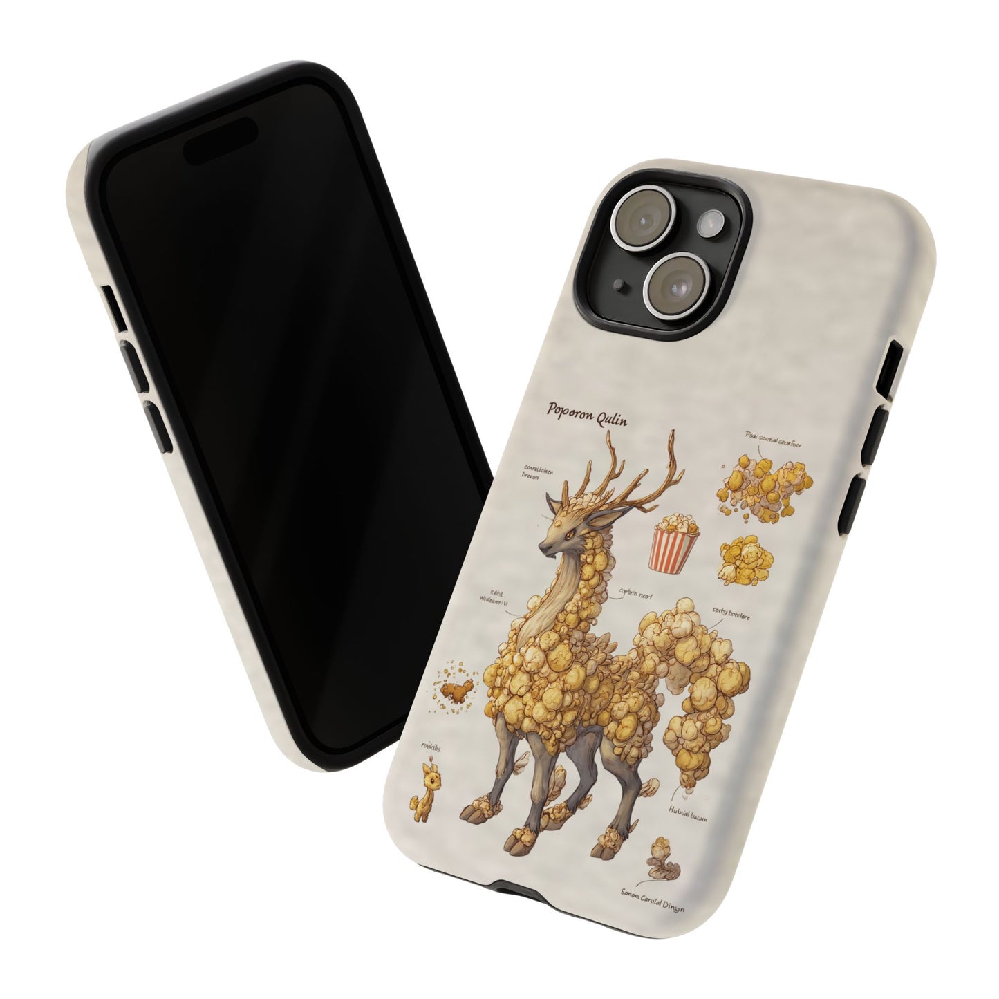 MOUMONS002 Popcorn Quill Phone Case — Cute Popcorn Creature Protective Cover
