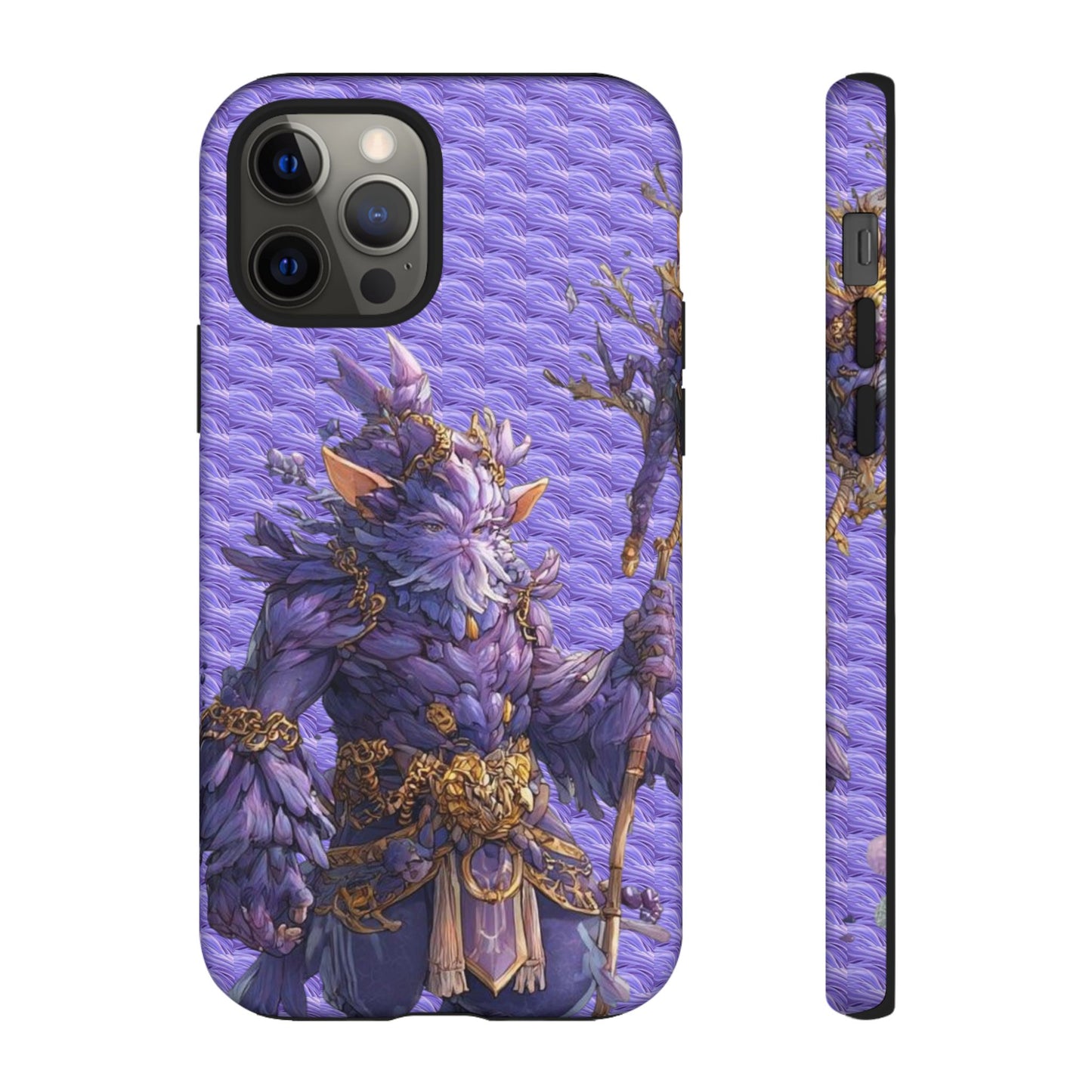 MOUMONS004 Purple Fantasy Warrior Phone Case – "Smoothie Waguizi" Art Protective Cover