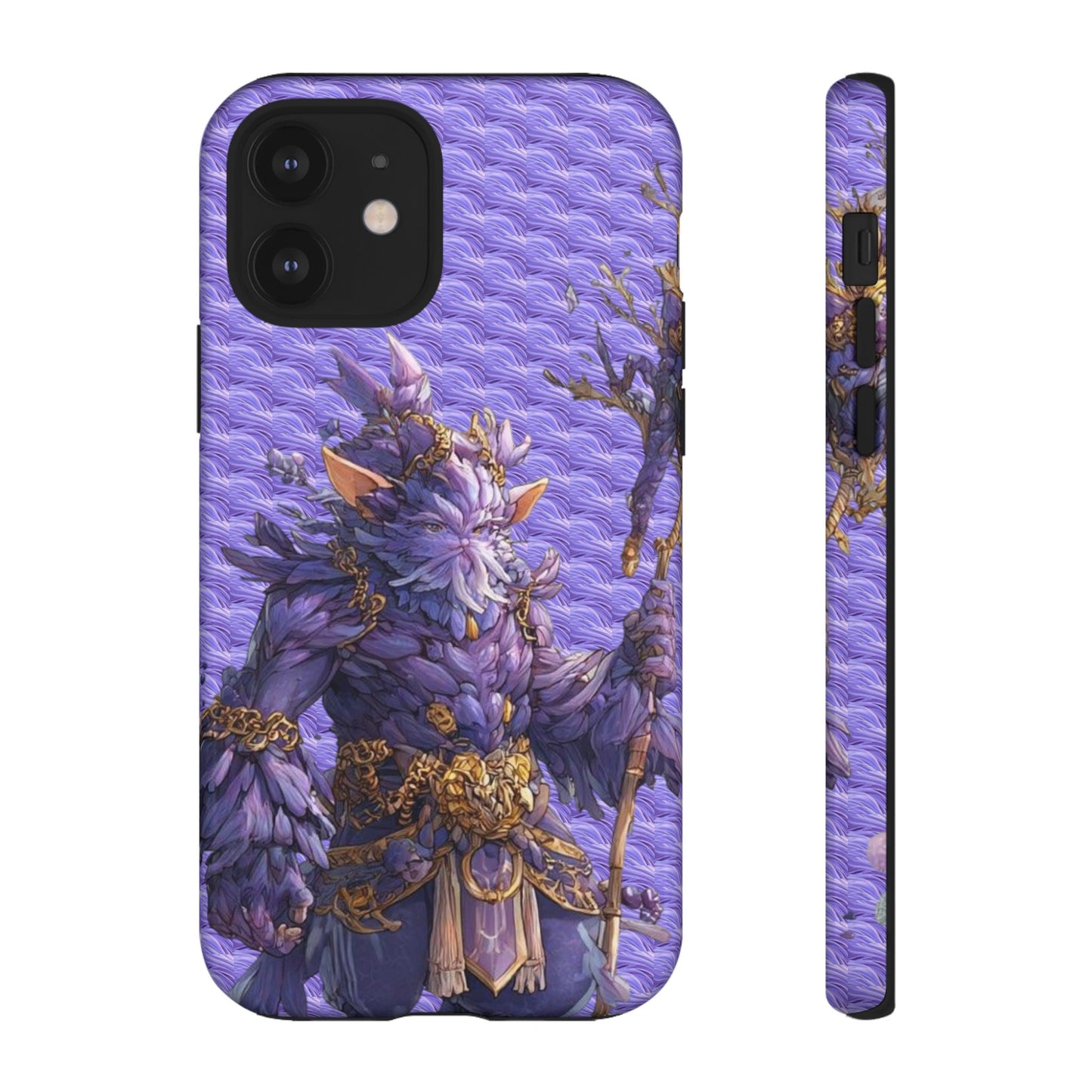 MOUMONS004 Purple Fantasy Warrior Phone Case – "Smoothie Waguizi" Art Protective Cover