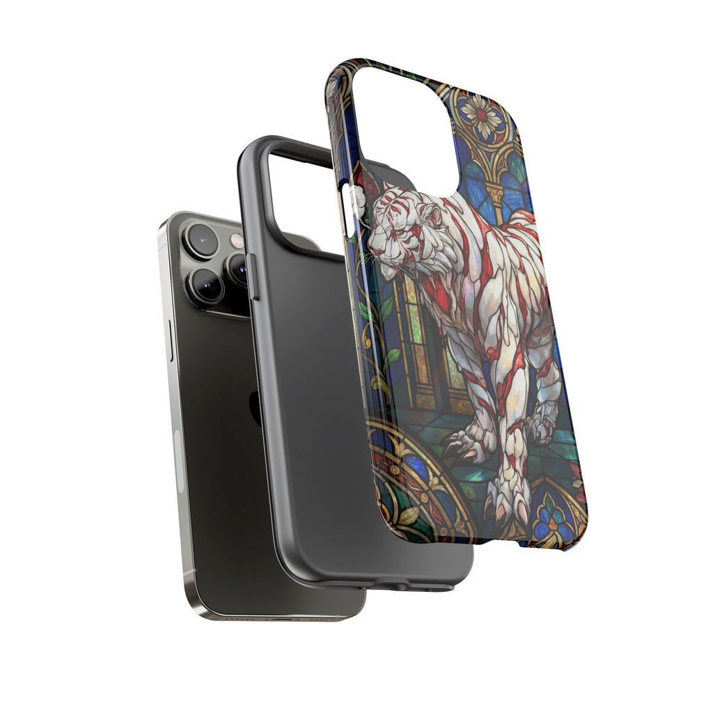 MOUMONS0011 special Stained Glass Phone Case — Protective Tough Case with Gothic Cathedral Design