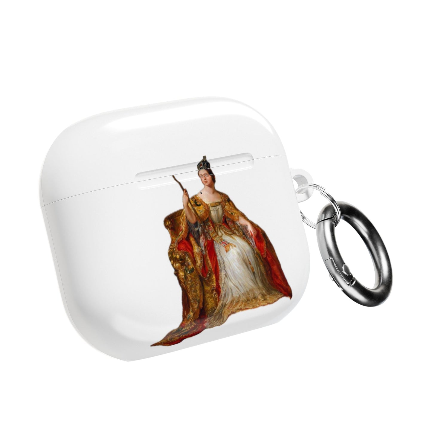 Royal Crest AirPod Case — Vintage Queen & Coat of Arms Protective Case