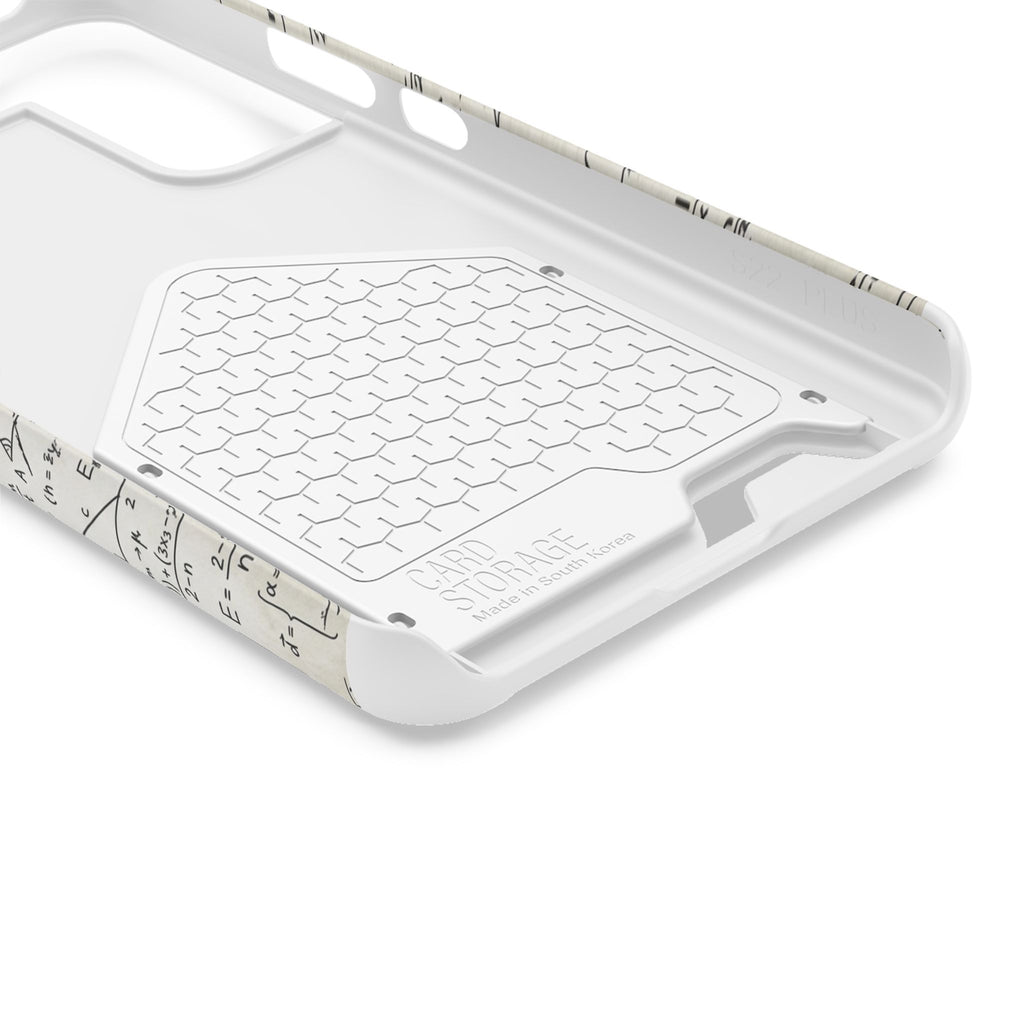 A001 Math Formula Phone Card Case — Scientific Equations Card Holder Phone Case