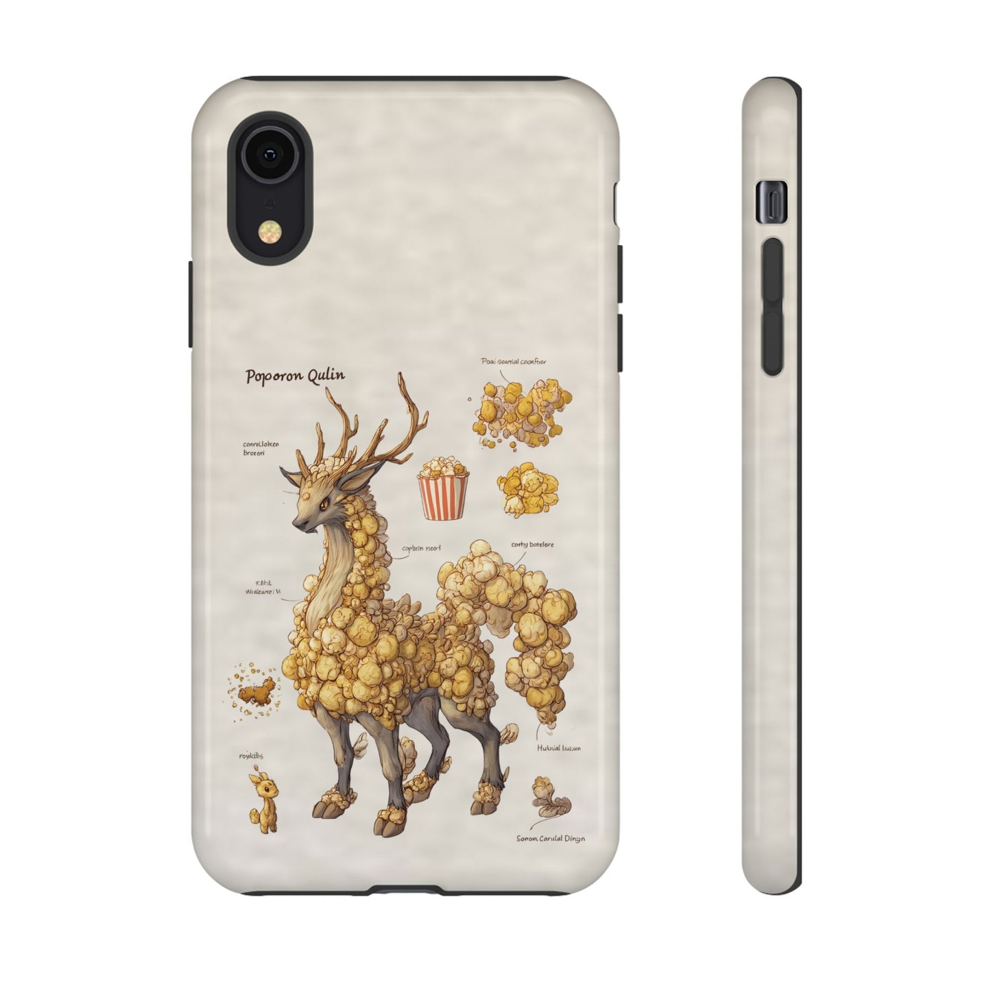 MOUMONS002 Popcorn Quill Phone Case — Cute Popcorn Creature Protective Cover