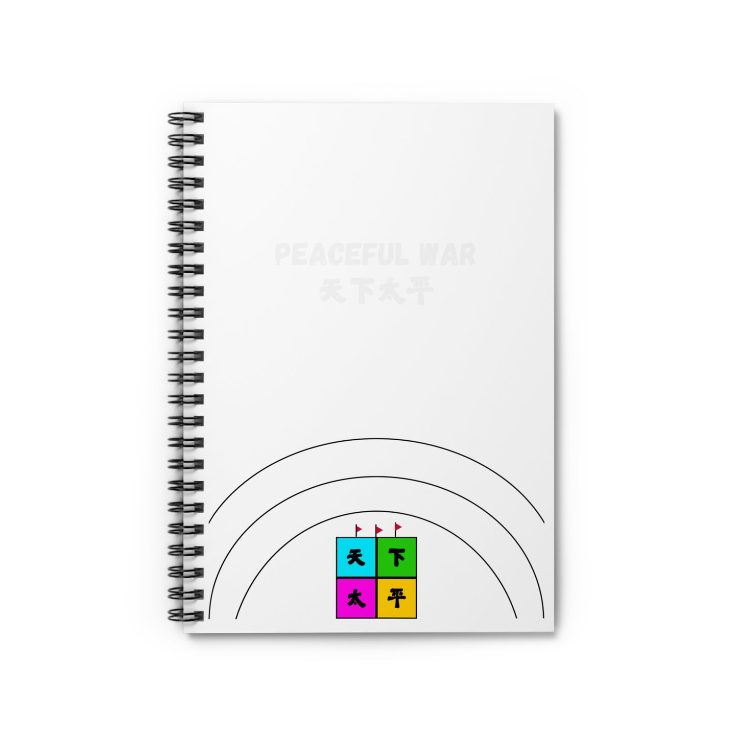 Tabletop Game Spiral Notebook - Ruled Line - Peaceful War Cultural Learning