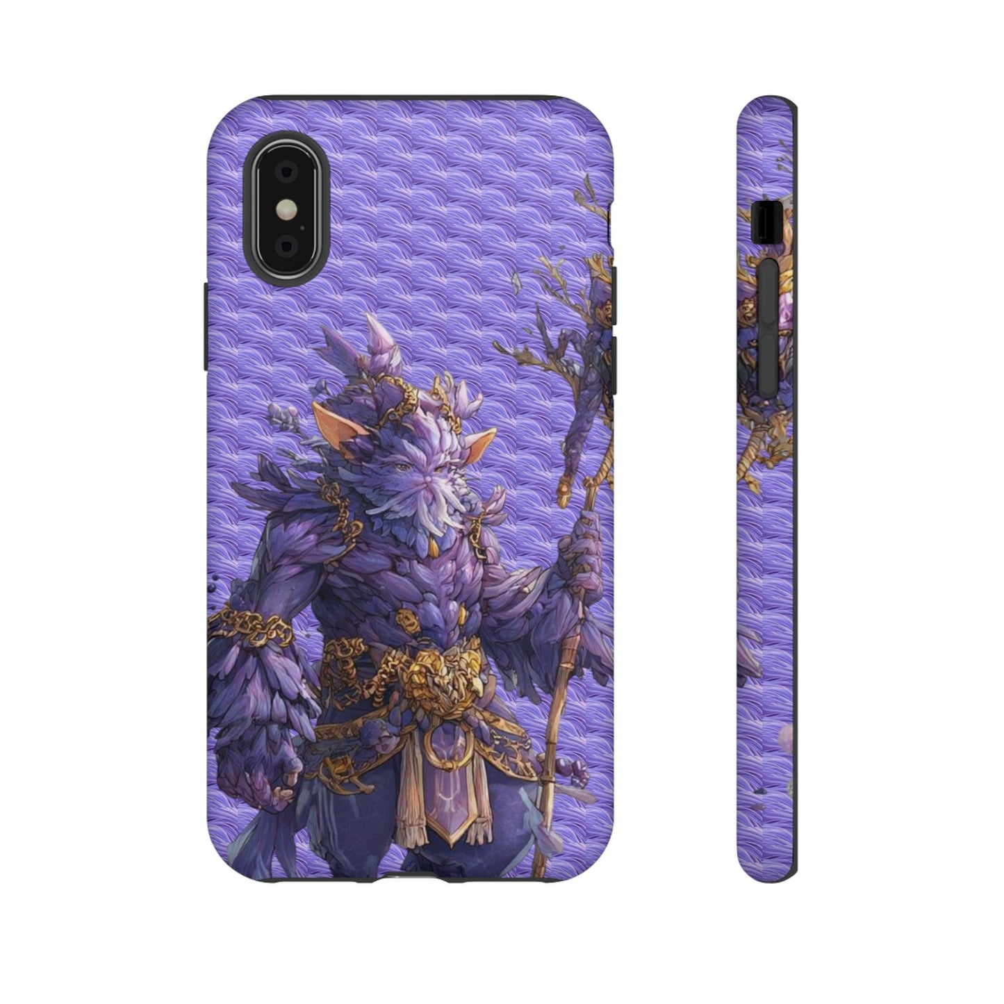 MOUMONS004 Purple Fantasy Warrior Phone Case – "Smoothie Waguizi" Art Protective Cover