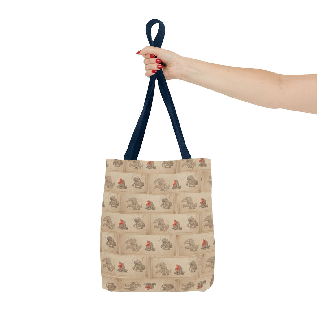 MOUMONS006 Tote Bag — Cute Retro Dog Shopper