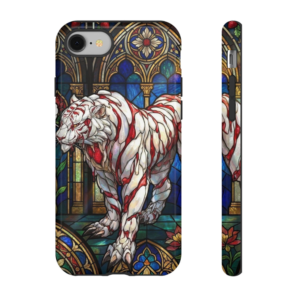 MOUMONS0011 special Stained Glass Phone Case — Protective Tough Case with Gothic Cathedral Design