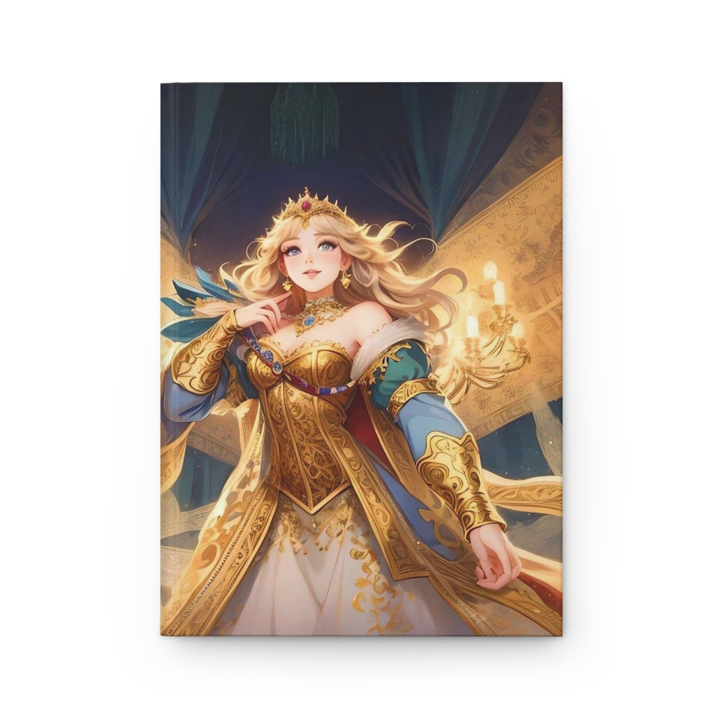 Athena God Anime Hardcover Journal — Mythology-Inspired Matte Notebook