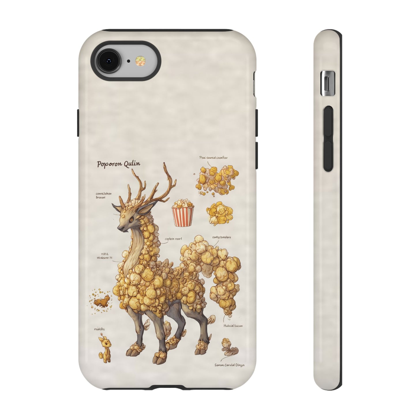 MOUMONS002 Popcorn Quill Phone Case — Cute Popcorn Creature Protective Cover