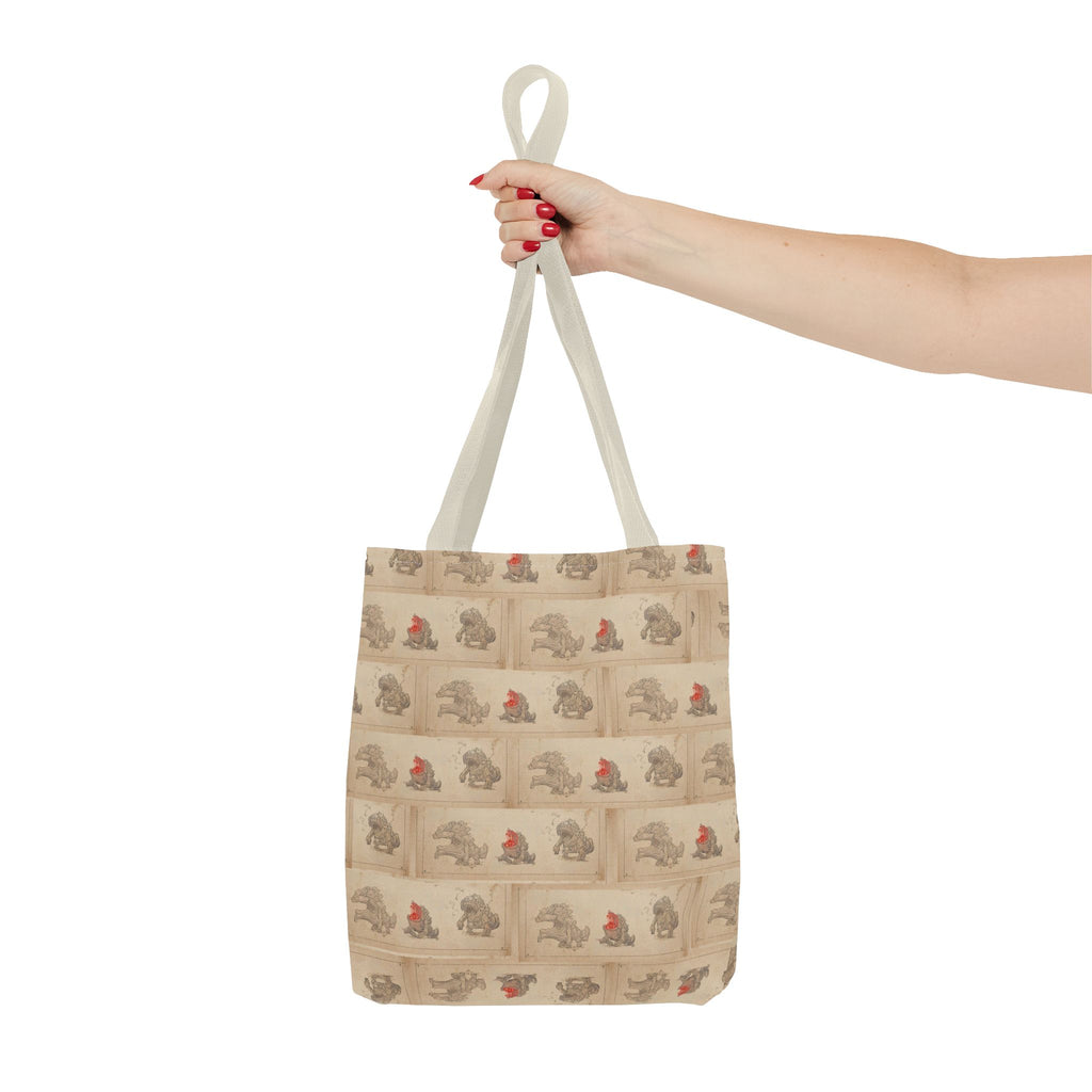 MOUMONS006 Tote Bag — Cute Retro Dog Shopper