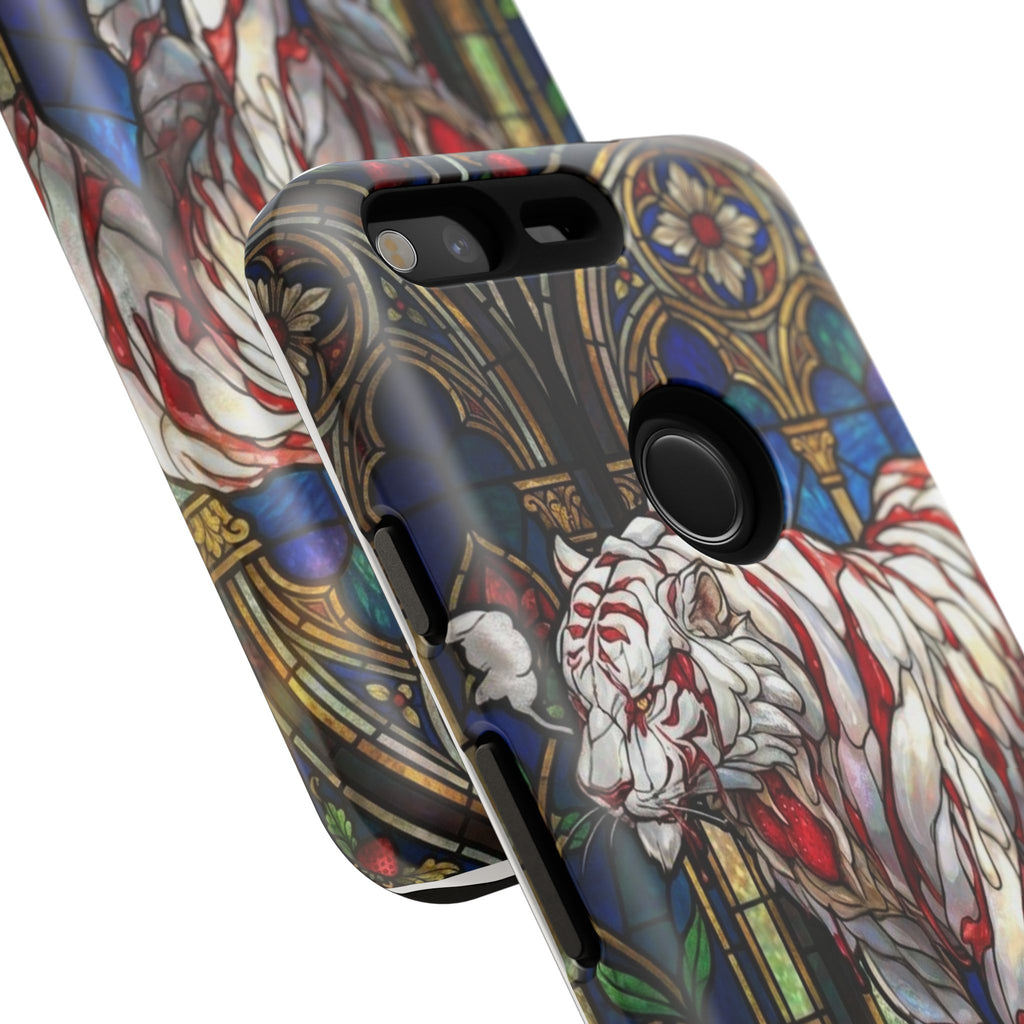 MOUMONS0011 special Stained Glass Phone Case — Protective Tough Case with Gothic Cathedral Design