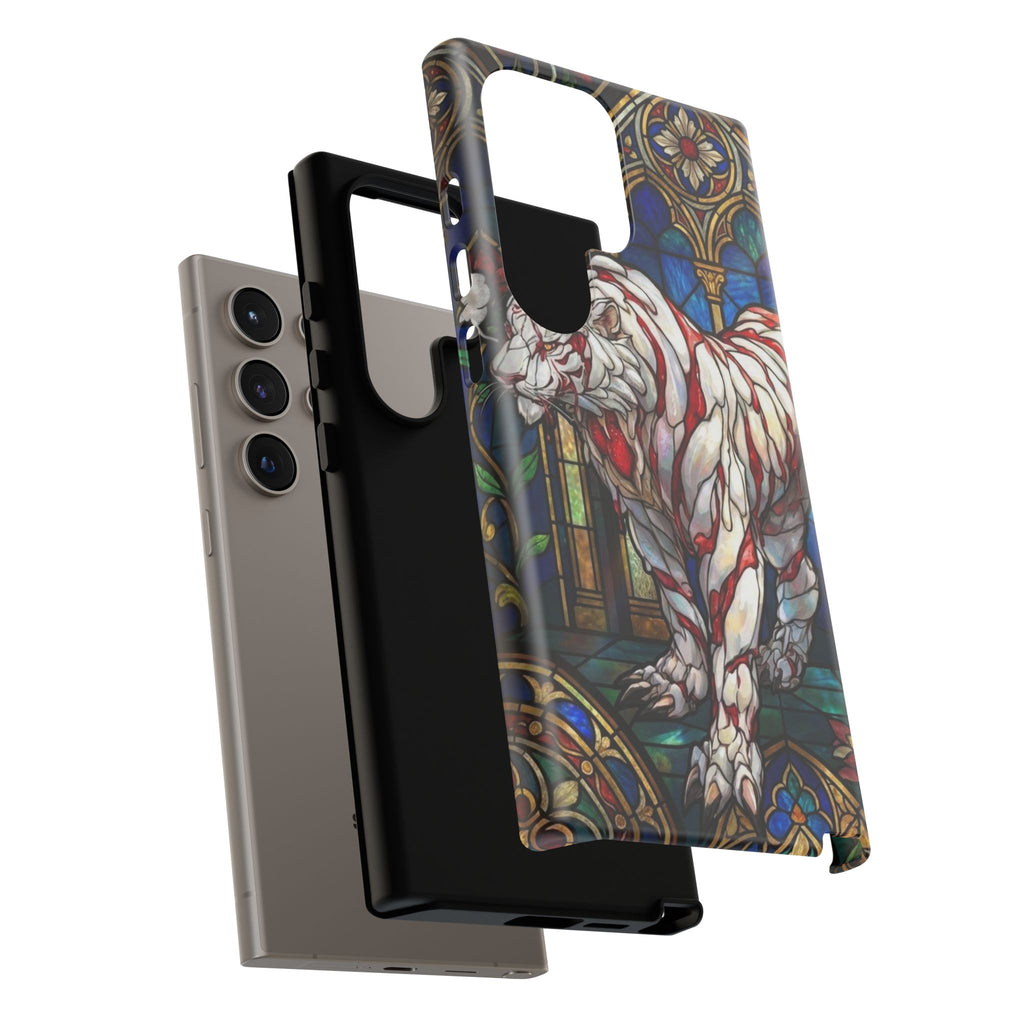 MOUMONS0011 special Stained Glass Phone Case — Protective Tough Case with Gothic Cathedral Design
