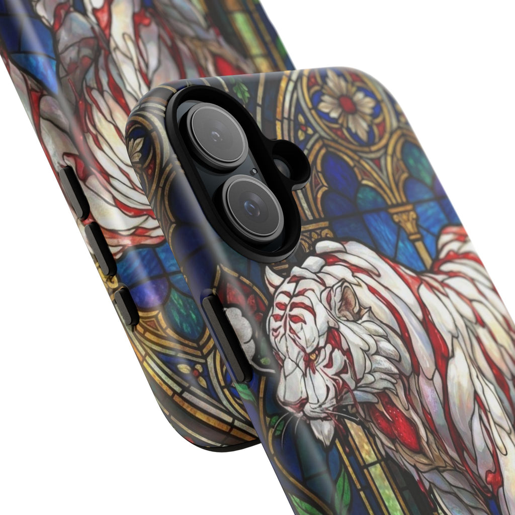 MOUMONS0011 special Stained Glass Phone Case — Protective Tough Case with Gothic Cathedral Design