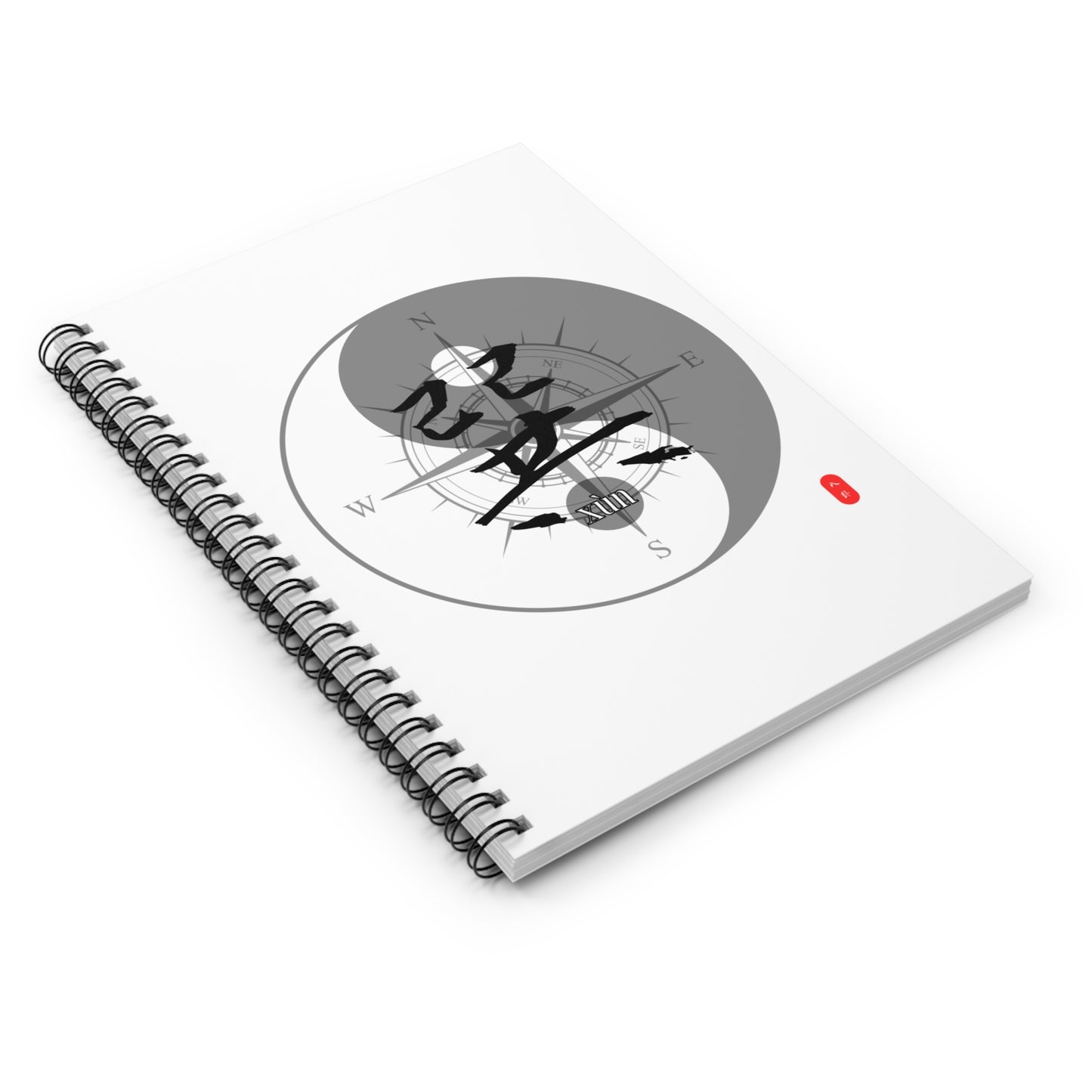 Spiral Notebook - Chinese Wizard Bagua Series, Ruled Line