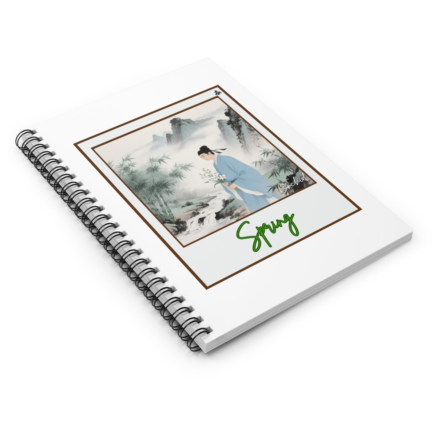 Spring-Themed Spiral Notebook, Journal, Notepad, Gift for Writers, Spring Decor, Nature Lover's Notebook