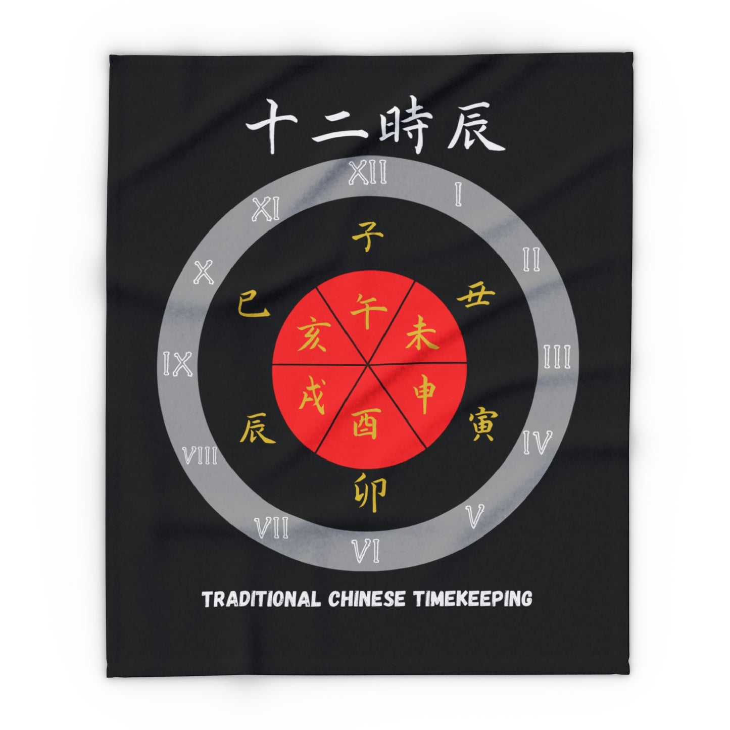 Fleece Blanket - Explore Chinese Culture - Arctic Design