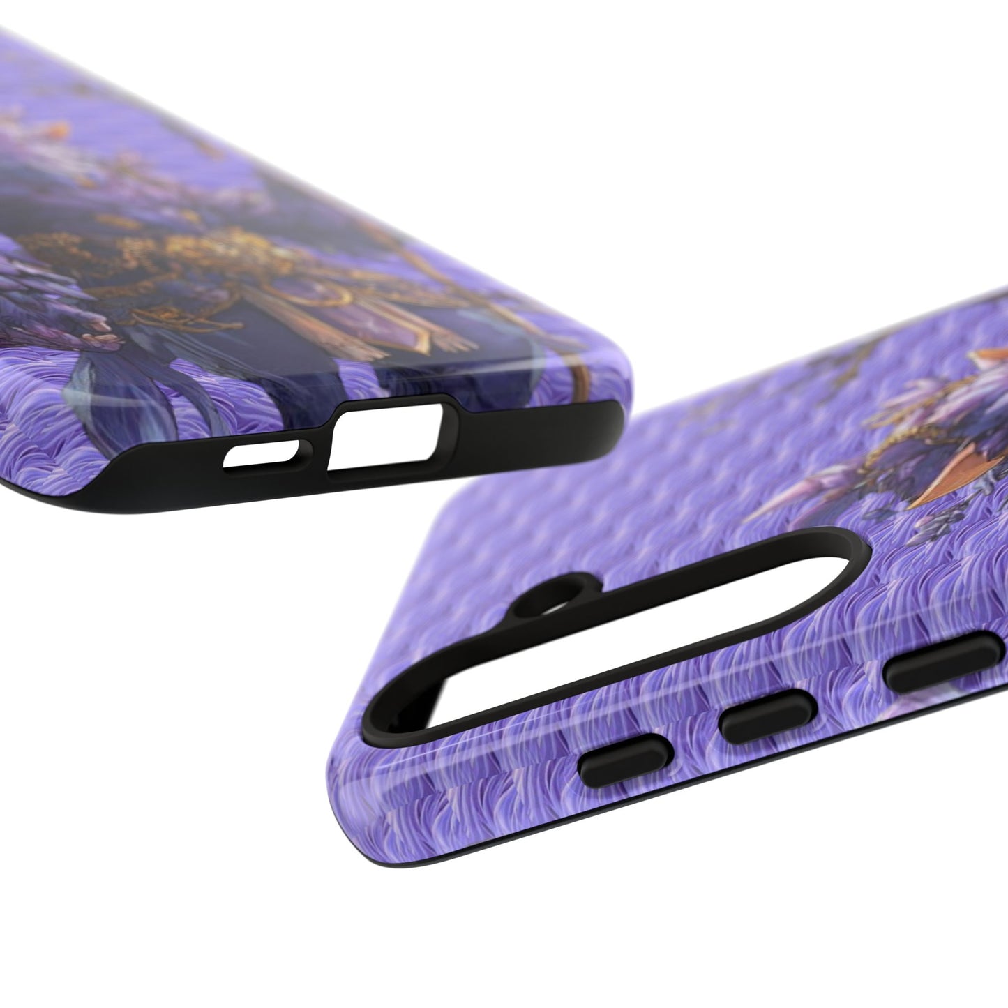 MOUMONS004 Purple Fantasy Warrior Phone Case – "Smoothie Waguizi" Art Protective Cover