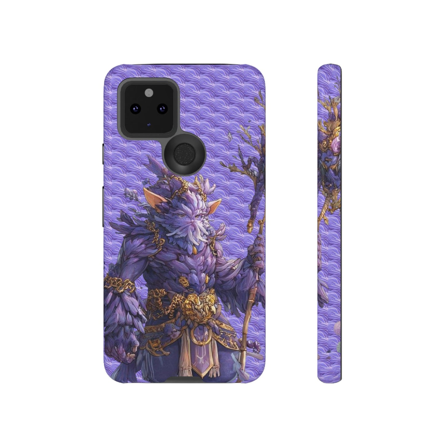 MOUMONS004 Purple Fantasy Warrior Phone Case – "Smoothie Waguizi" Art Protective Cover