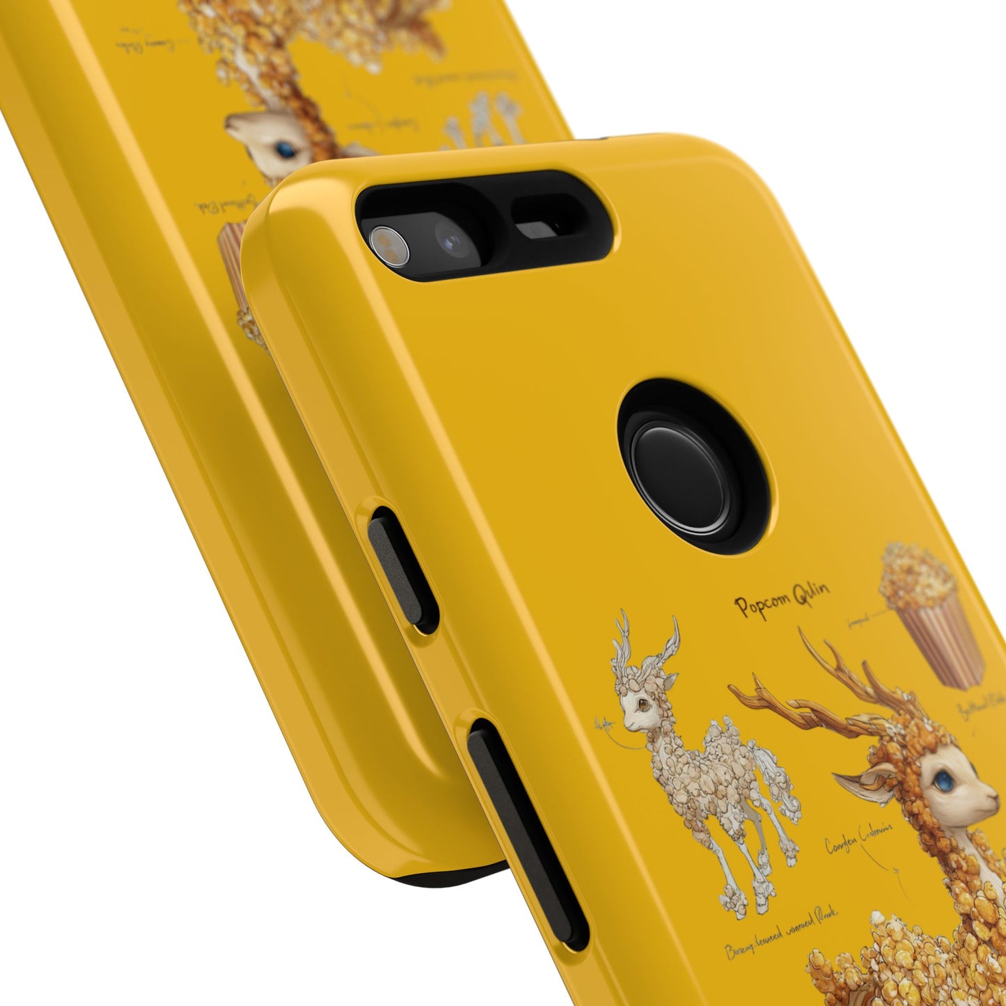 MOUMONS001 Popcorn Deer Phone Case – Cute Kawaii Snack Animal Protective Cover