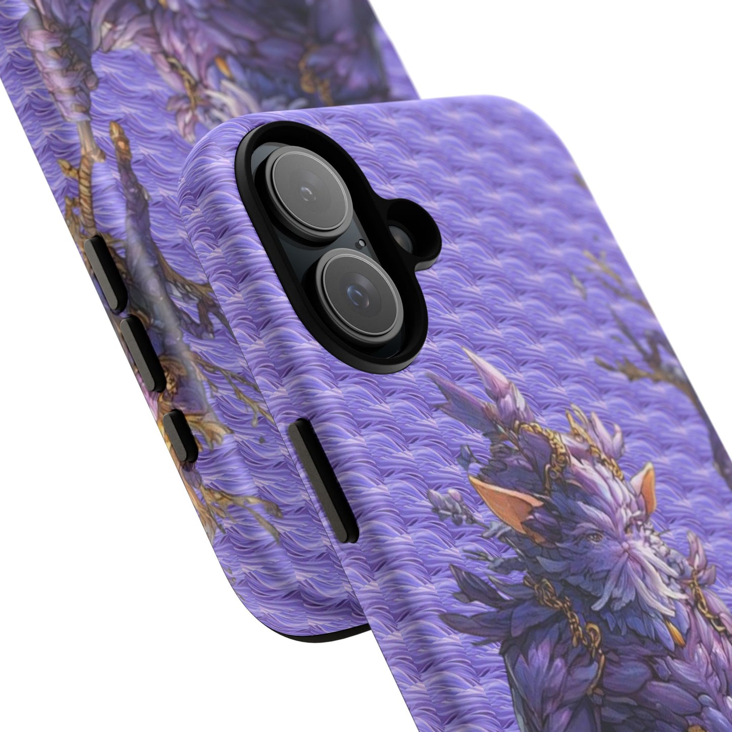 MOUMONS004 Purple Fantasy Warrior Phone Case – "Smoothie Waguizi" Art Protective Cover