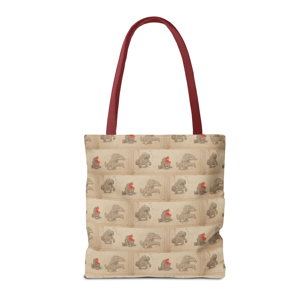 MOUMONS006 Tote Bag — Cute Retro Dog Shopper