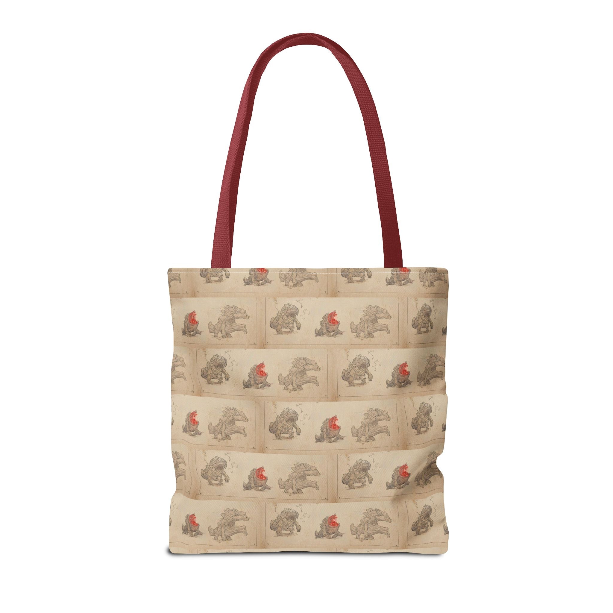 MOUMONS006 Tote Bag — Cute Retro Dog Shopper