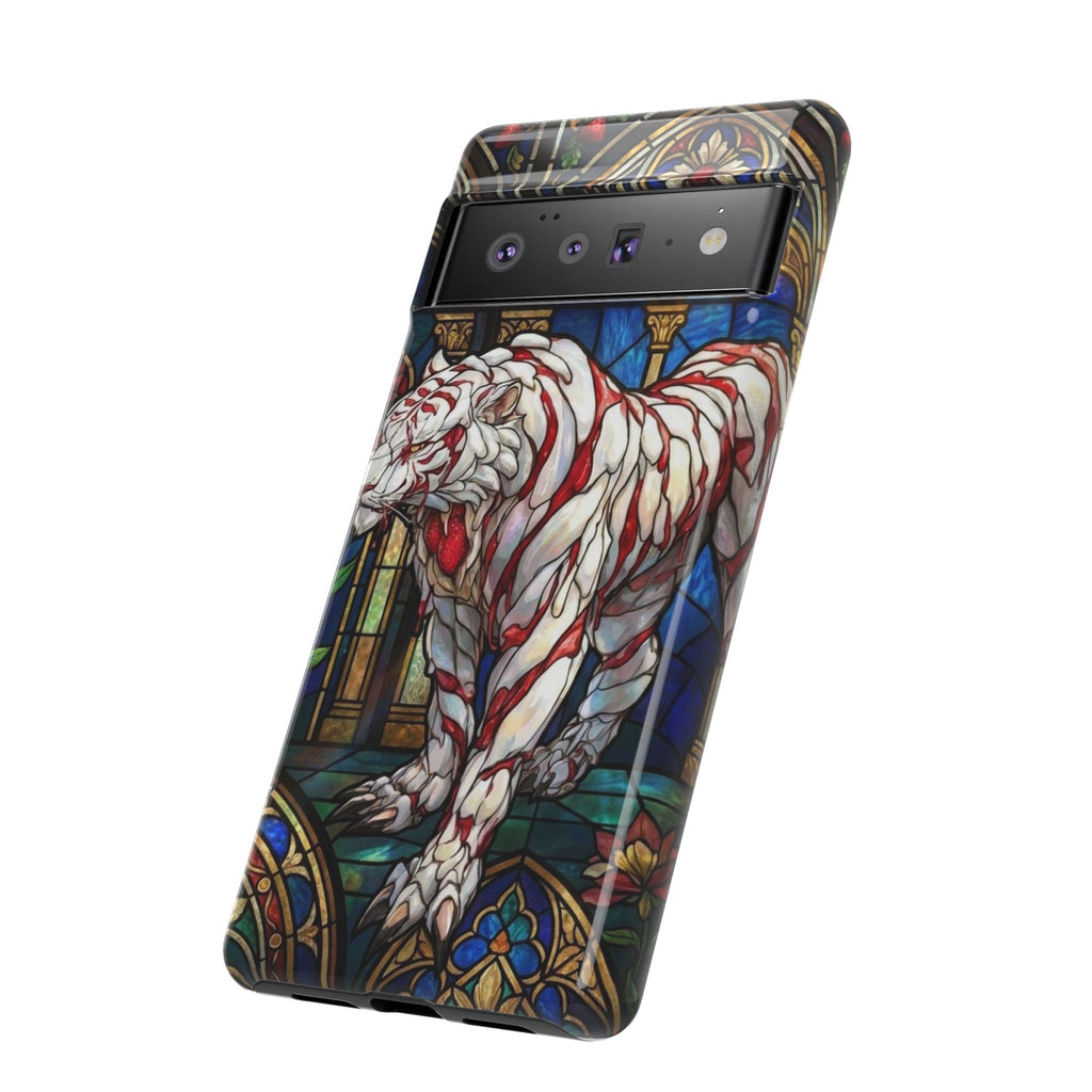 MOUMONS0011 special Stained Glass Phone Case — Protective Tough Case with Gothic Cathedral Design