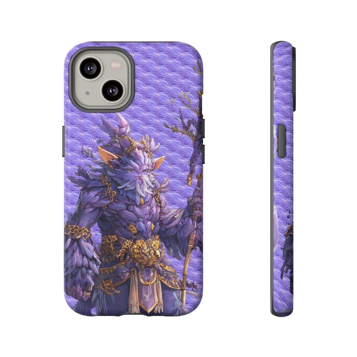 MOUMONS004 Purple Fantasy Warrior Phone Case – "Smoothie Waguizi" Art Protective Cover