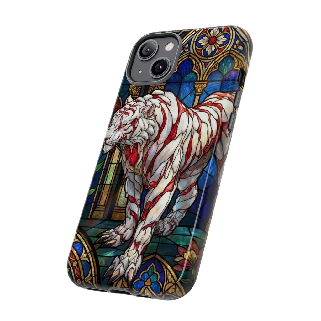 MOUMONS0011 special Stained Glass Phone Case — Protective Tough Case with Gothic Cathedral Design