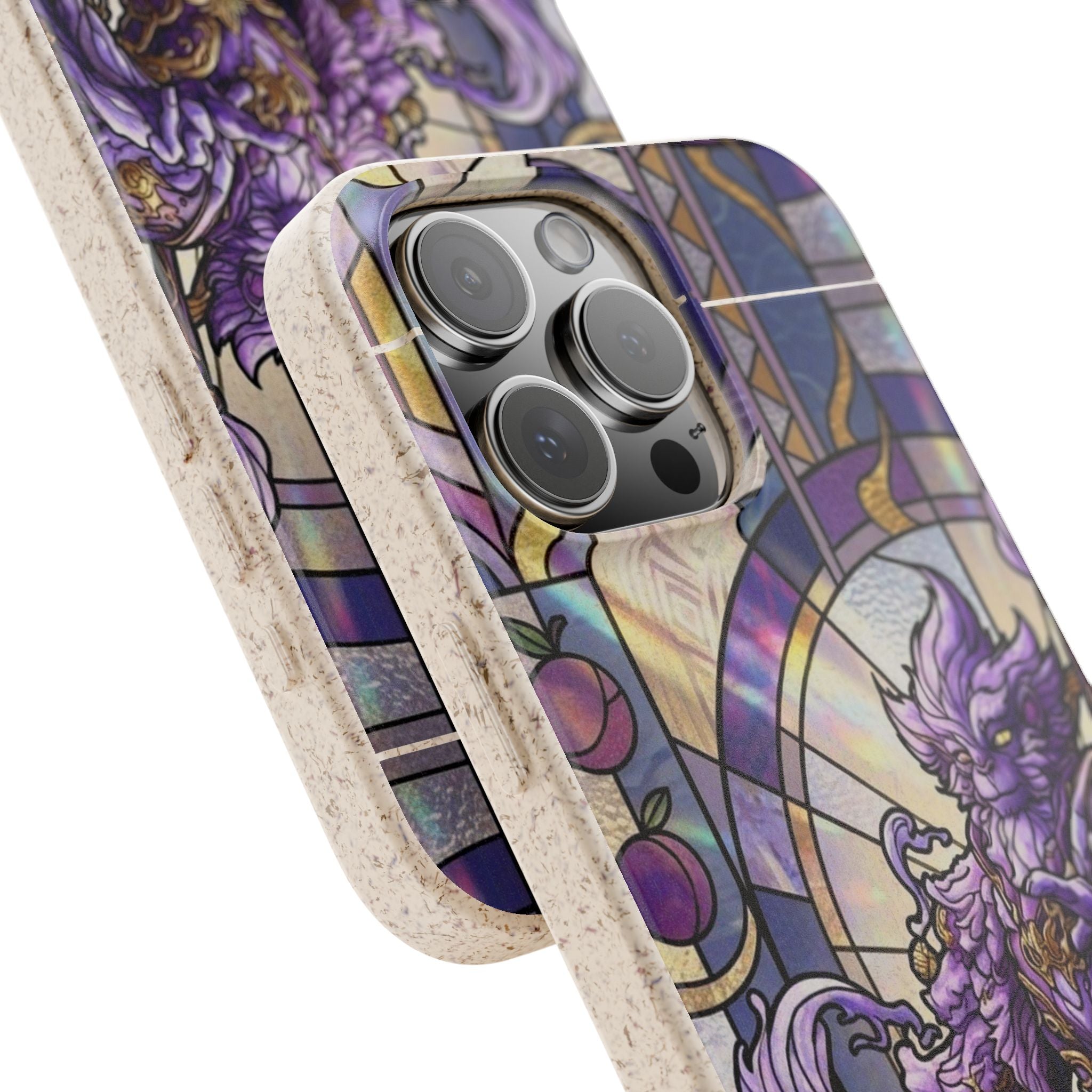 Special MOUMONS003 stained glass Biodegradable Phone Case