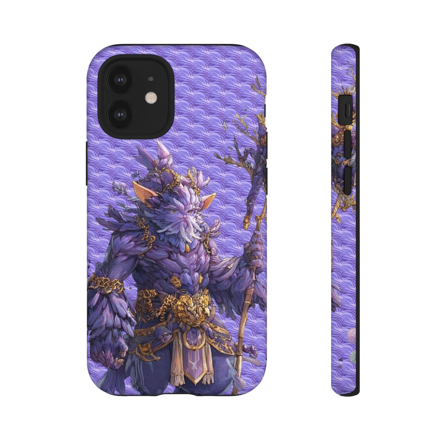 MOUMONS004 Purple Fantasy Warrior Phone Case – "Smoothie Waguizi" Art Protective Cover