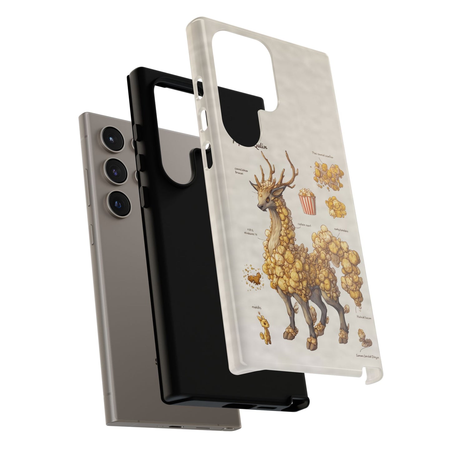 MOUMONS002 Popcorn Quill Phone Case — Cute Popcorn Creature Protective Cover