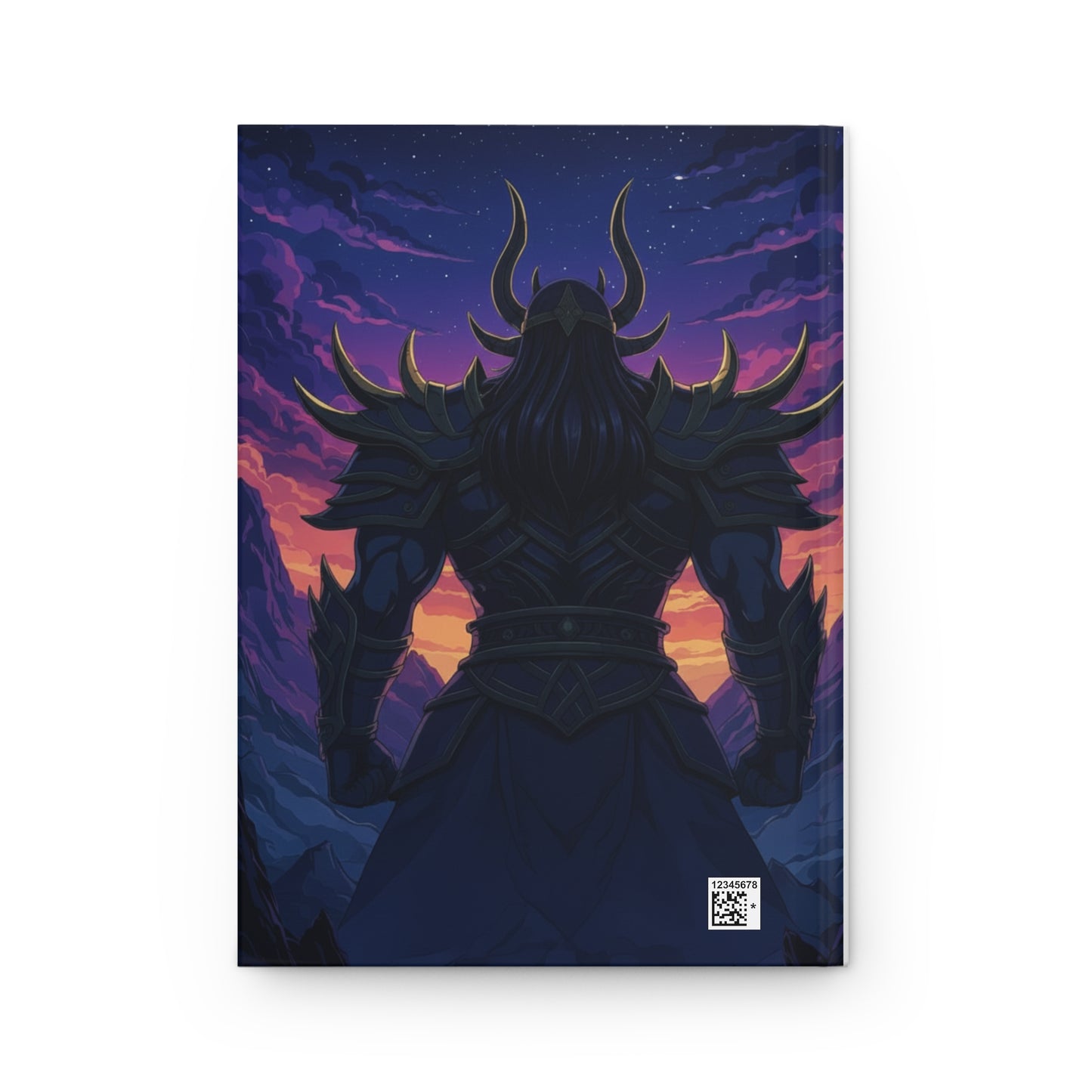 Hardcover Journal — 'The Twilight of the Gods' Fantasy Notebook (Mythic Dark Warrior Cover)