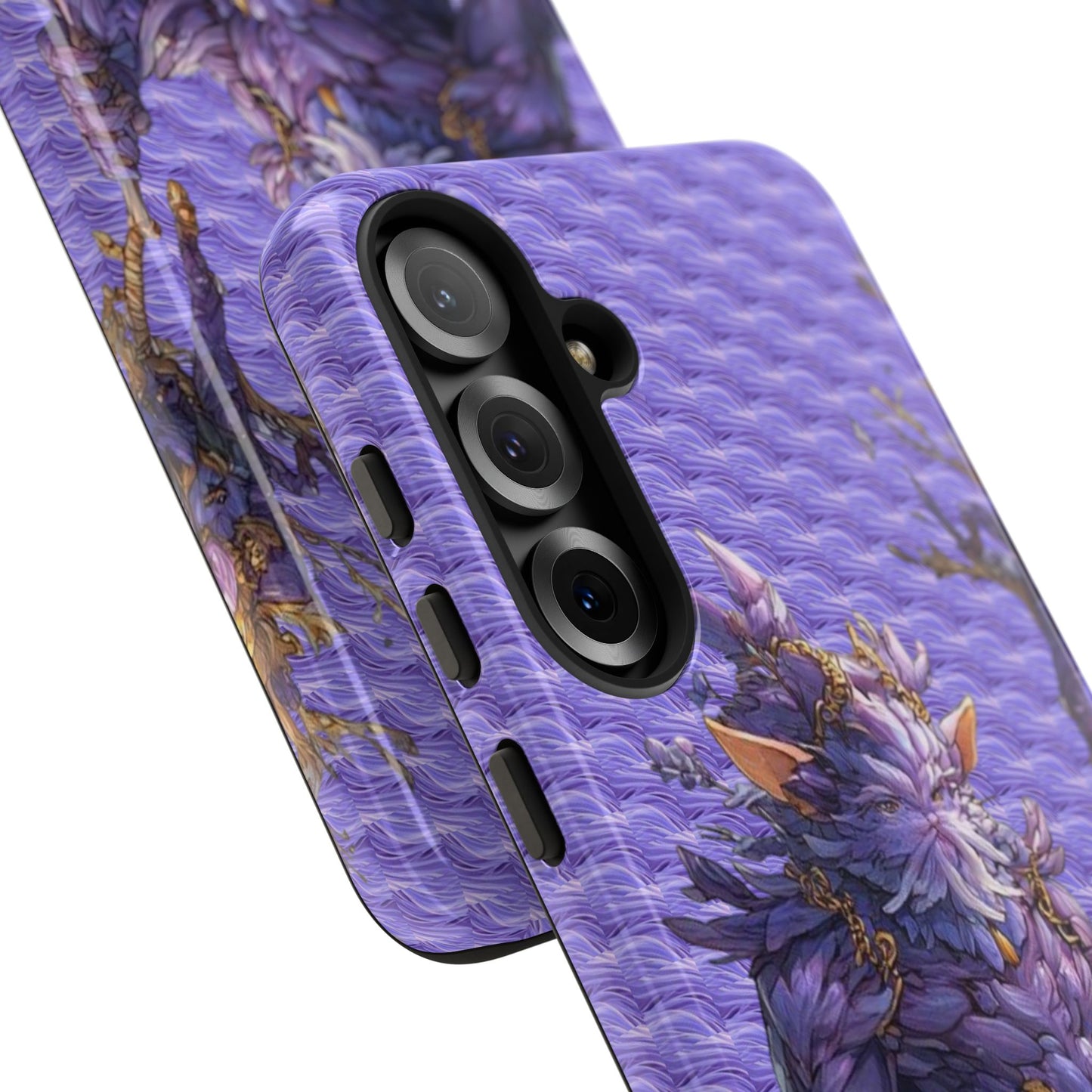 MOUMONS004 Purple Fantasy Warrior Phone Case – "Smoothie Waguizi" Art Protective Cover