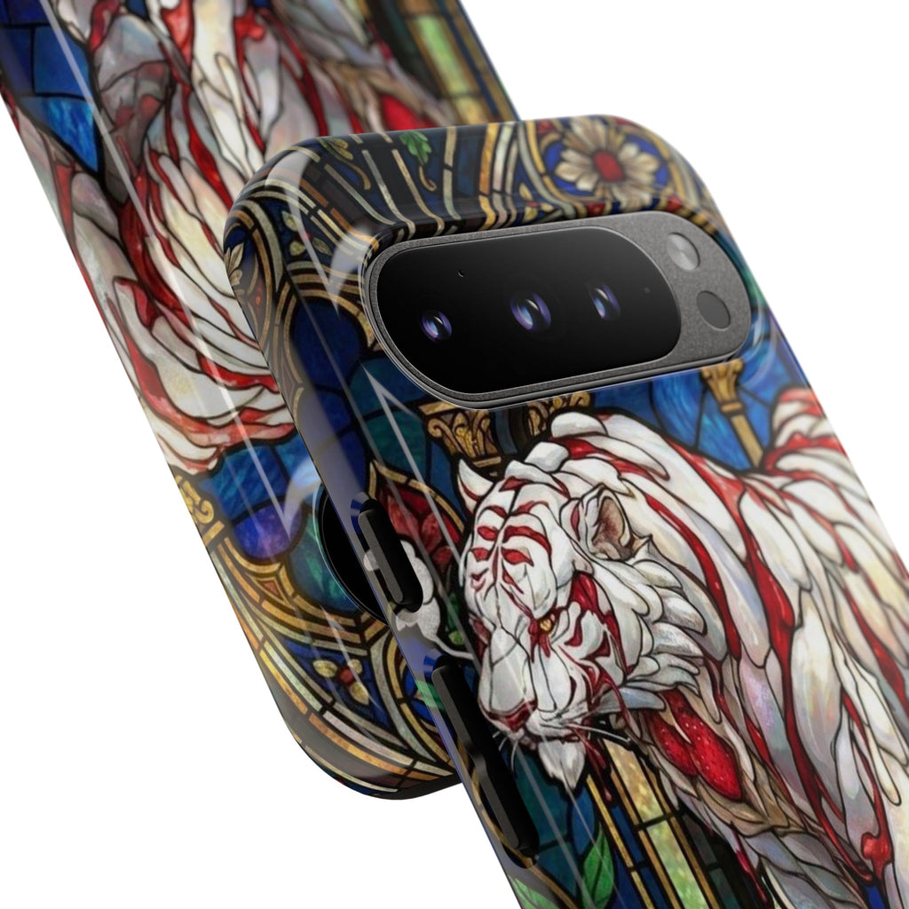 MOUMONS0011 special Stained Glass Phone Case — Protective Tough Case with Gothic Cathedral Design