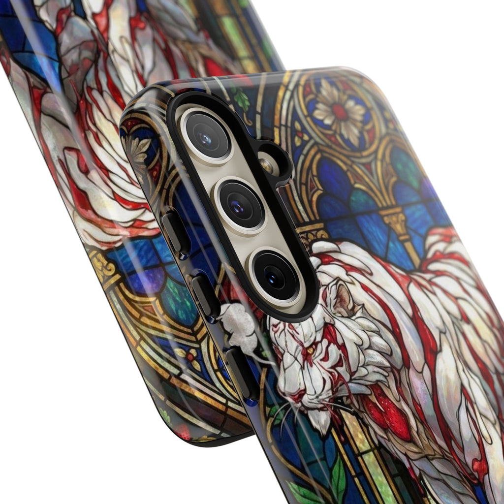 MOUMONS0011 special Stained Glass Phone Case — Protective Tough Case with Gothic Cathedral Design